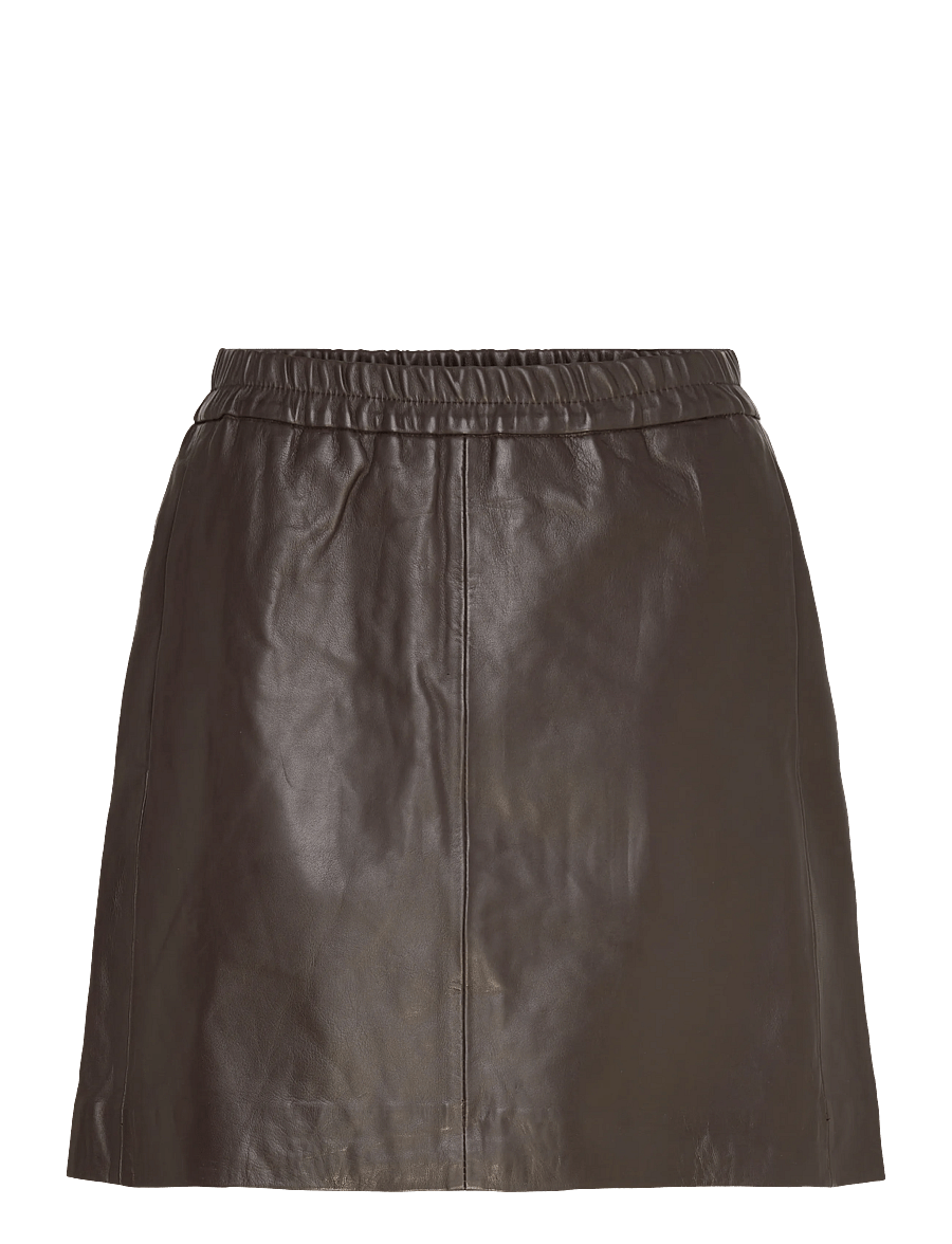 InWear - WookIW Short Skirt - nahkseelikud - coffee bean - 1