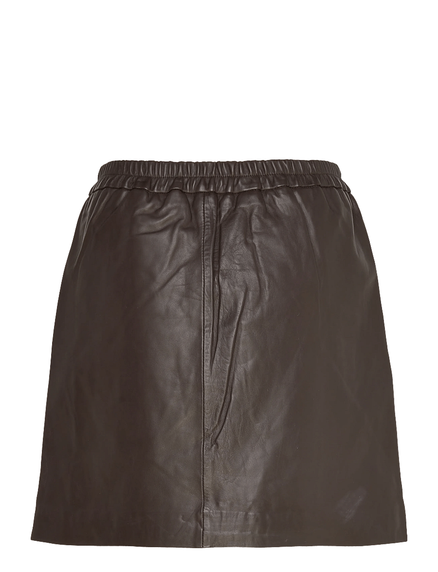 InWear - WookIW Short Skirt - nahkseelikud - coffee bean - 2