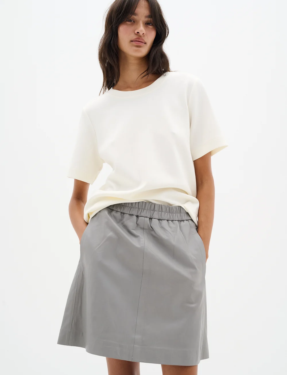 InWear - WookIW Short Skirt - skinnkjolar - granite - 0