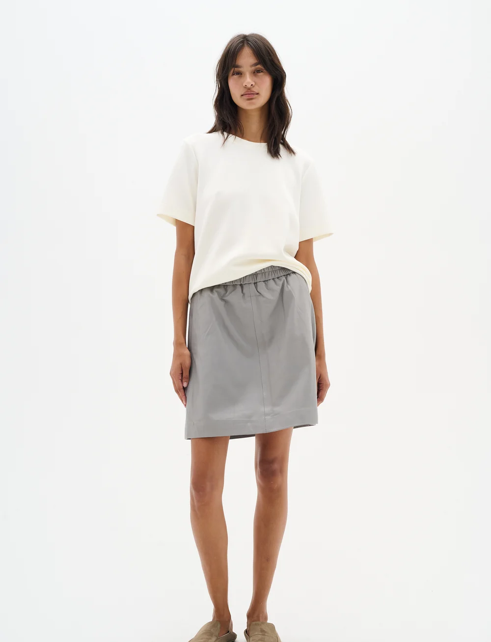 InWear - WookIW Short Skirt - skinnkjolar - granite - 3