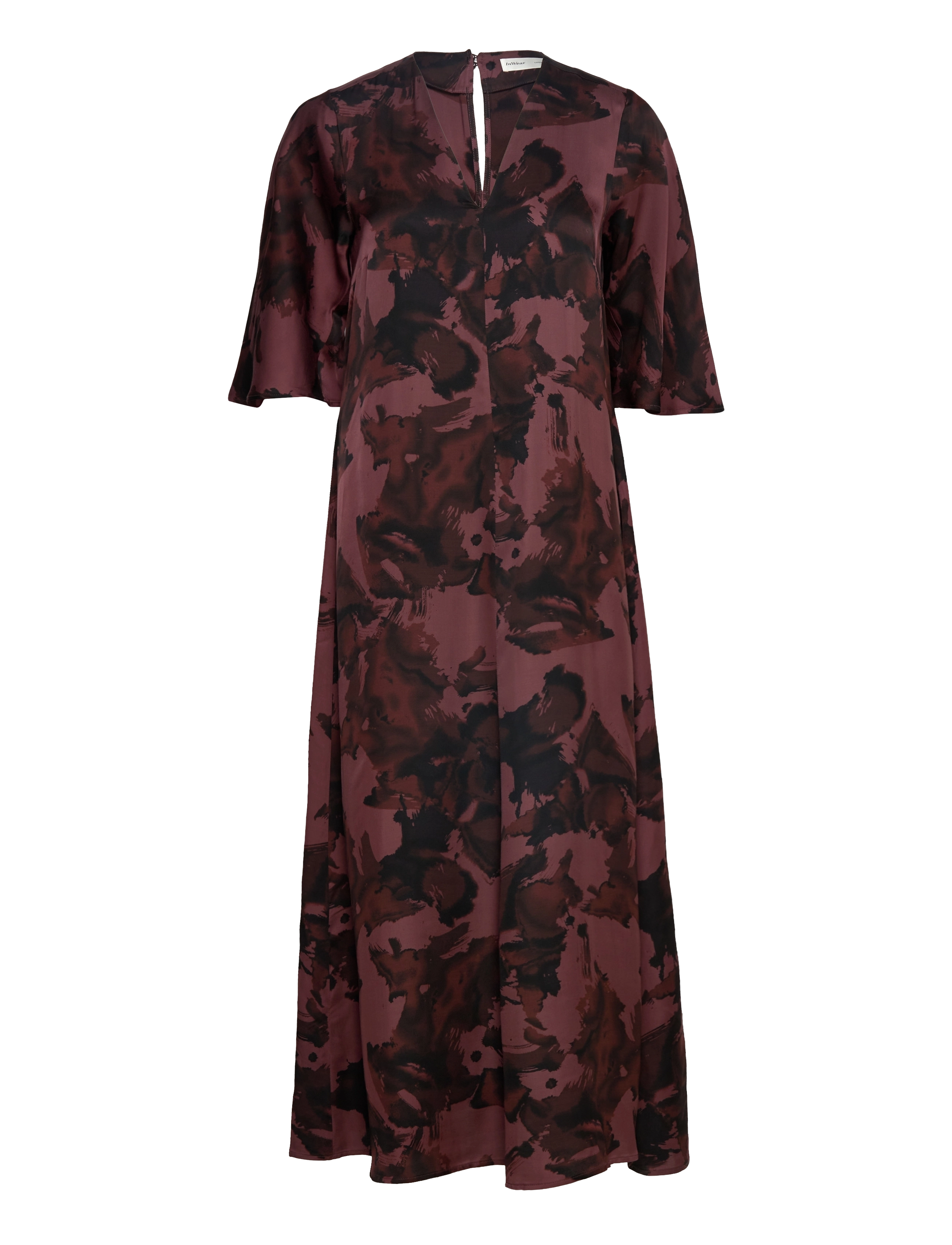 InWear RidaIW Yen Dress - Kläder - COFFEE BROWN STRUCTURE WALL / multi