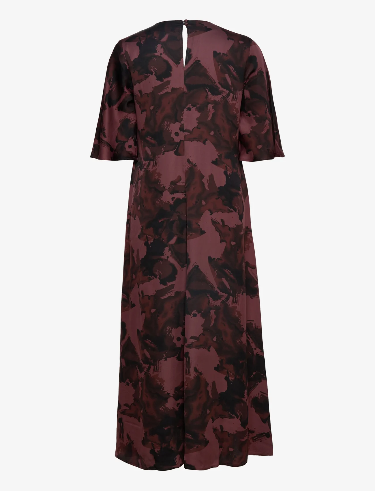 InWear - RidaIW Yen Dress - midikleider - coffee brown structure wall - 1