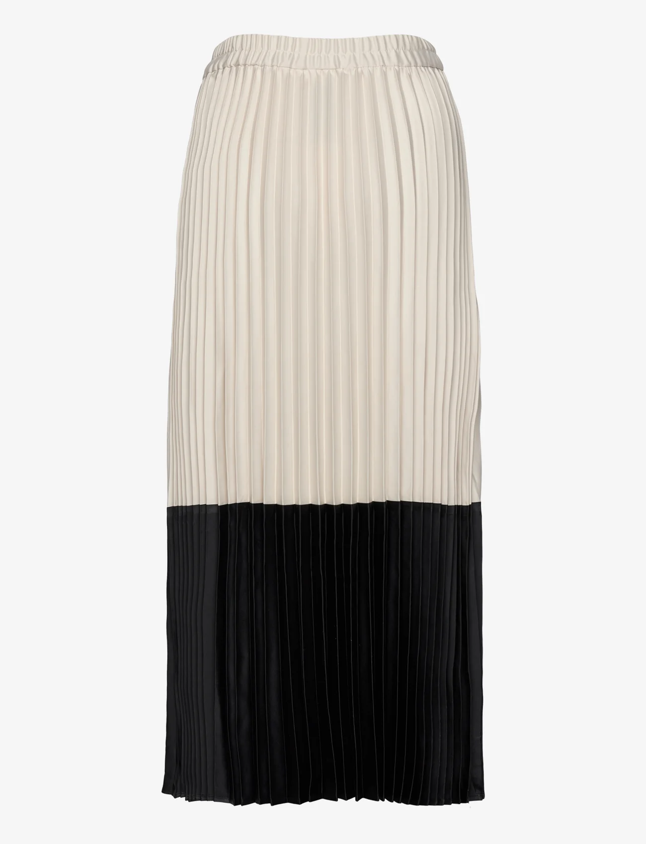 InWear - ZilkyIW Colour Block Skirt - pleated skirts - black / white - 1