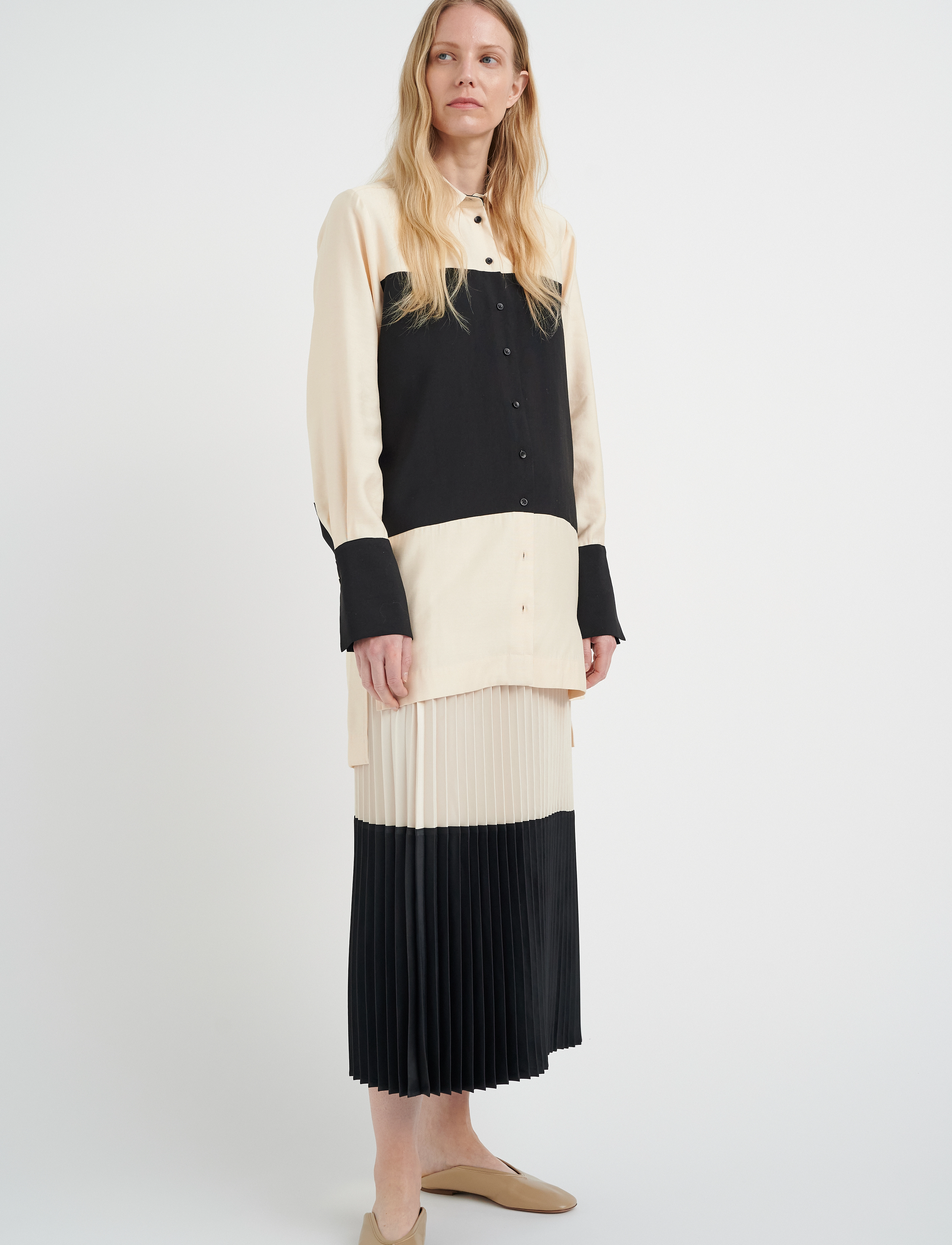 InWear - ZilkyIW Colour Block Skirt - black / white - 3