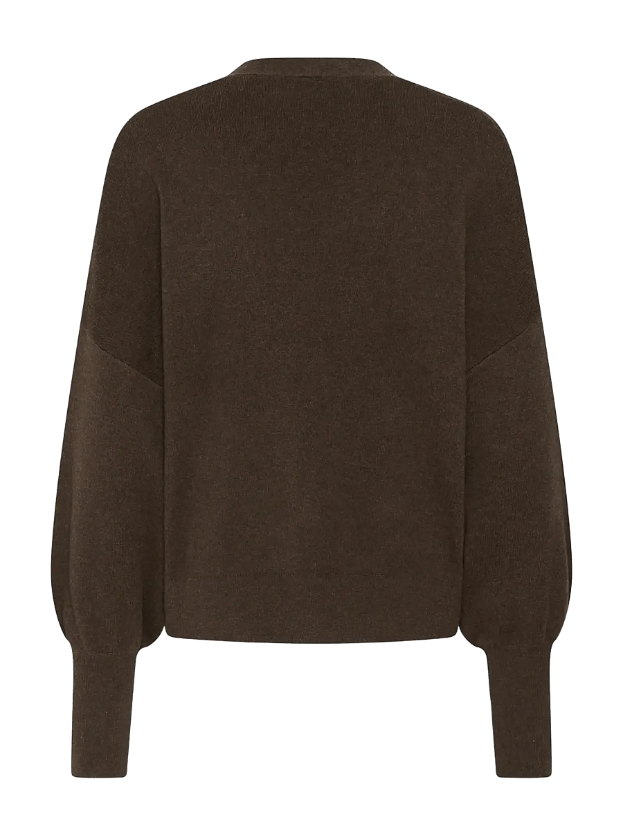 InWear - TenleyIW Ino-shape Cardigan - cardigans - chocolate brown melange - 2