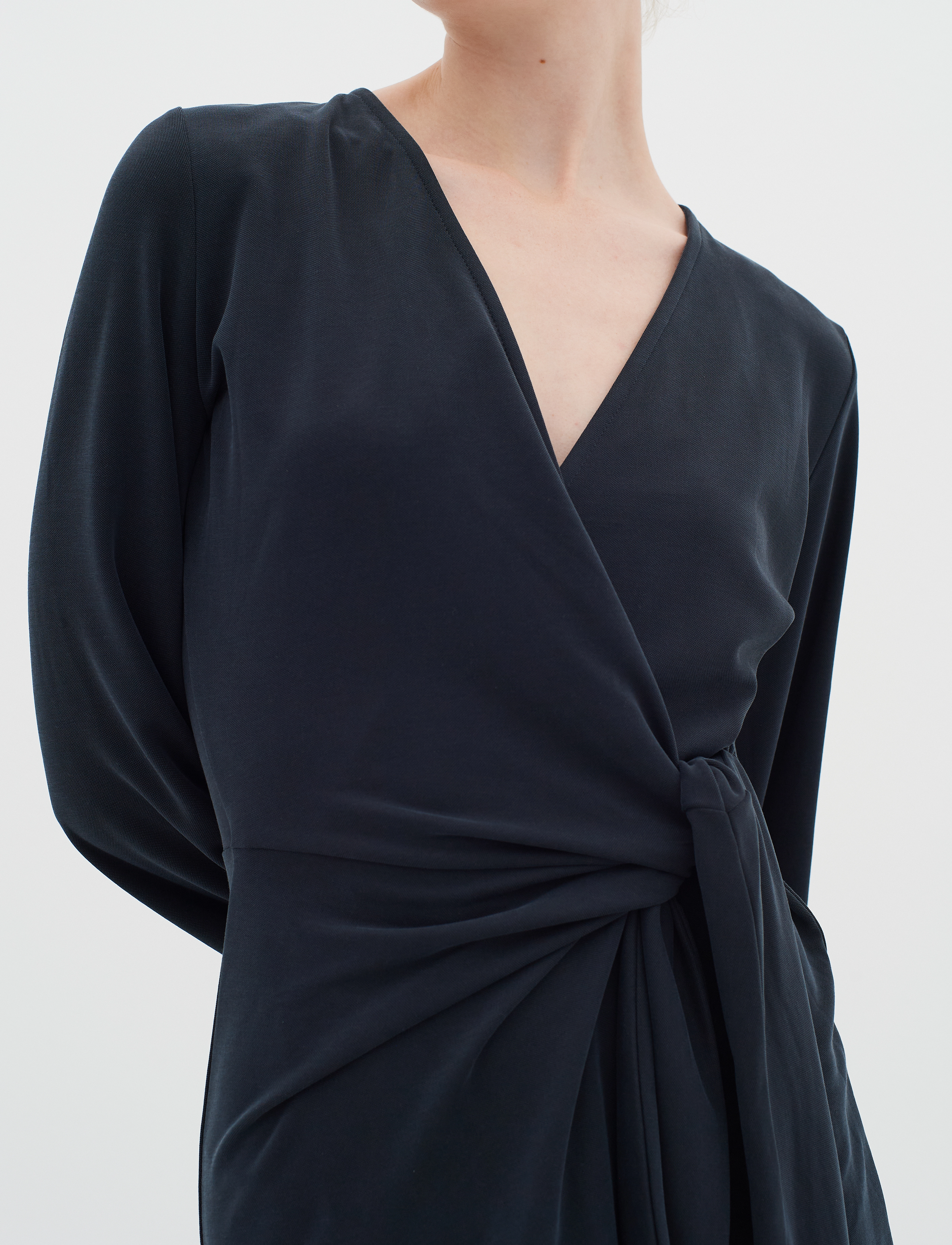 InWear - CatjaIW Wrap Dress - slå-om-kjoler - black - 5
