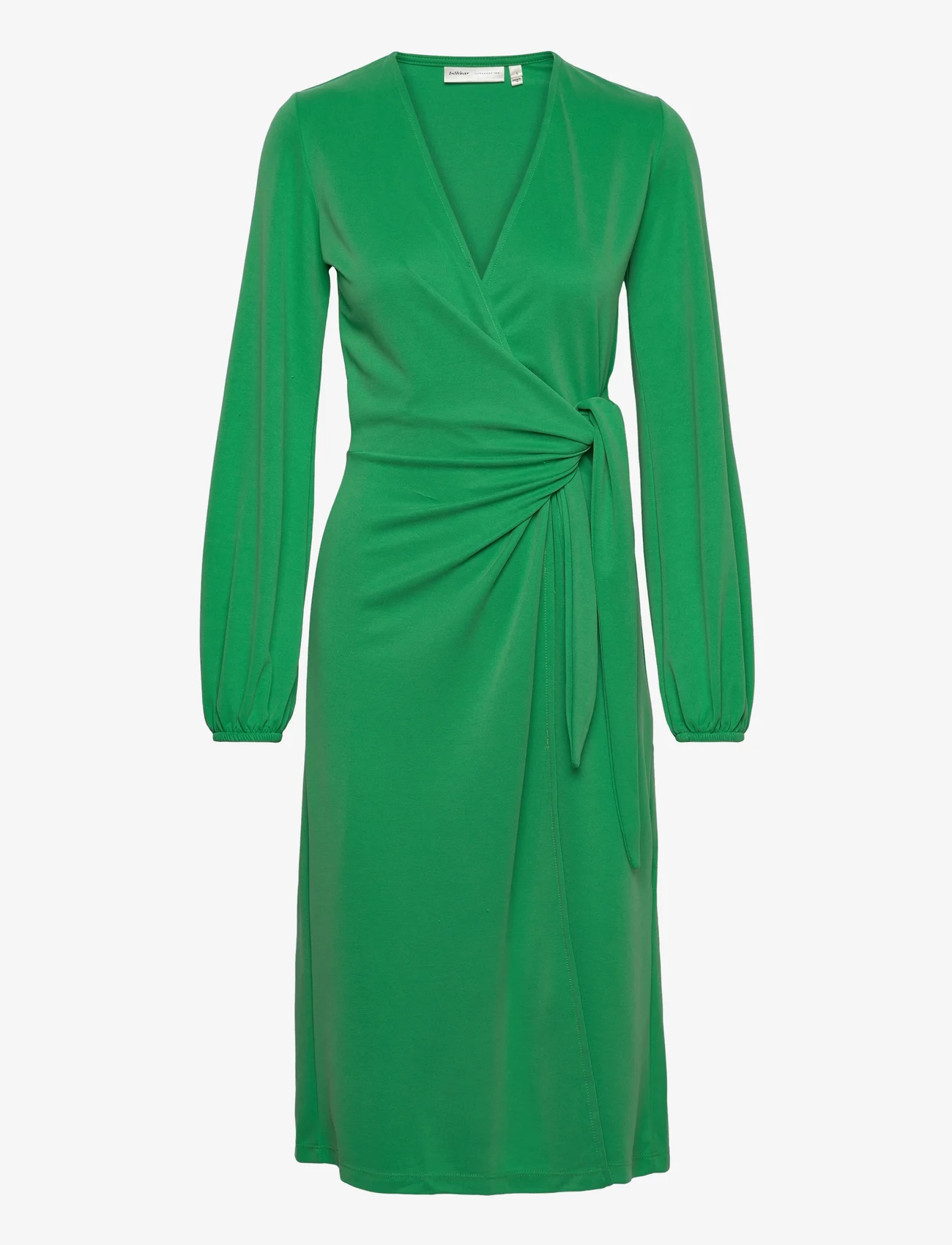 InWear - CatjaIW Wrap Dress - omlottklänningar - bright green - 0
