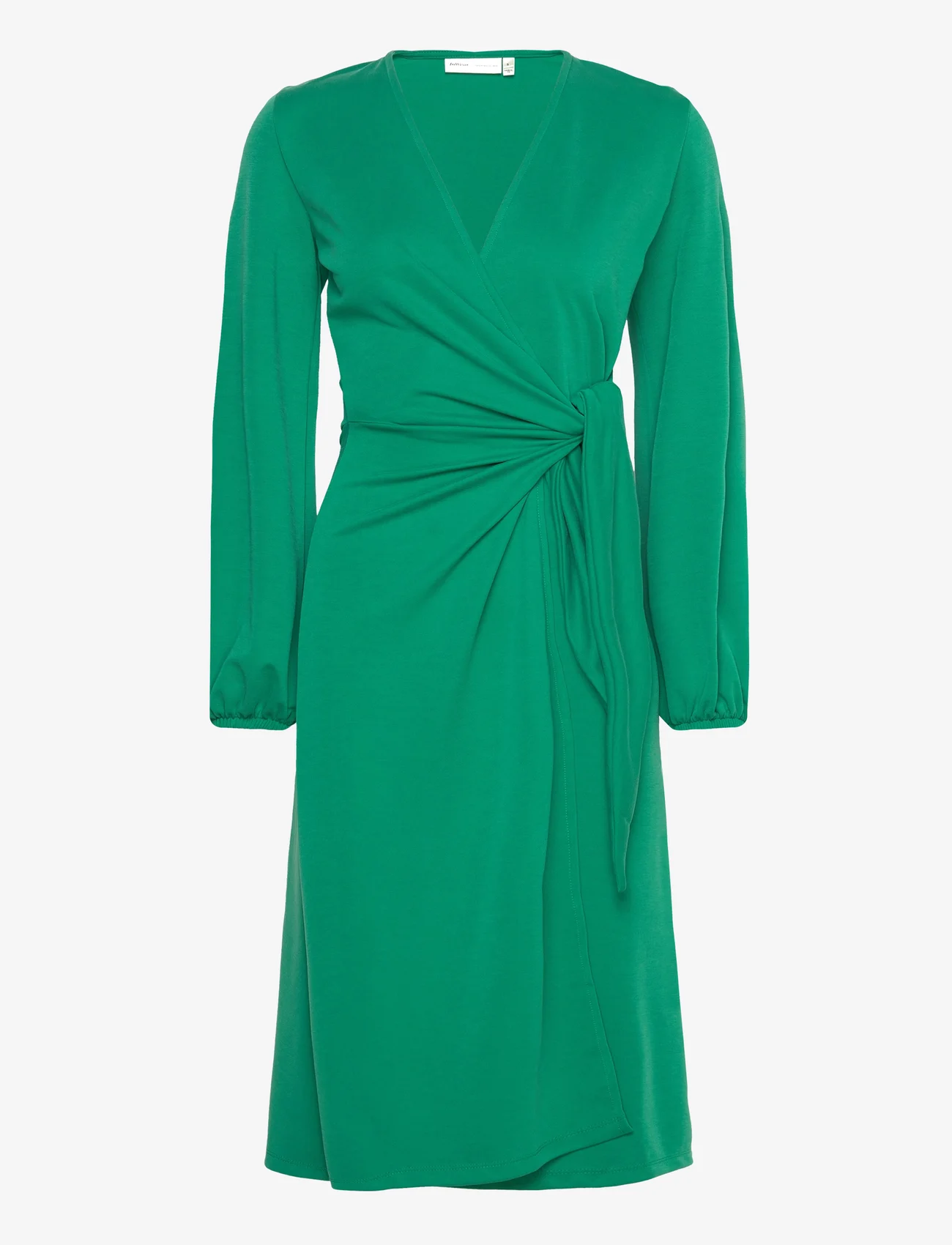InWear - CatjaIW Wrap Dress - omlottklänningar - emerald green - 0