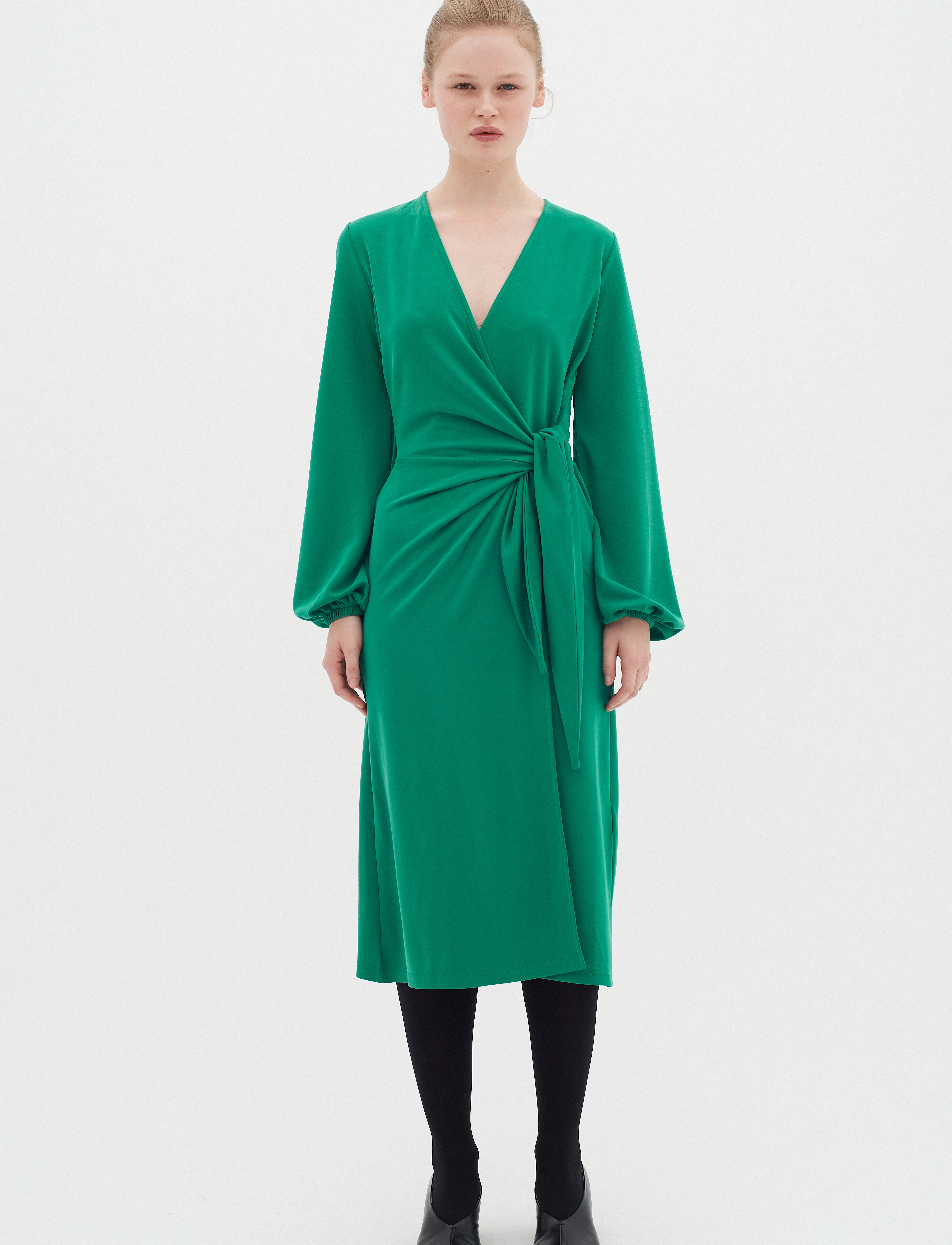 InWear CatjaIW Wrap Dress - Midikleider - EMERALD GREEN / green
