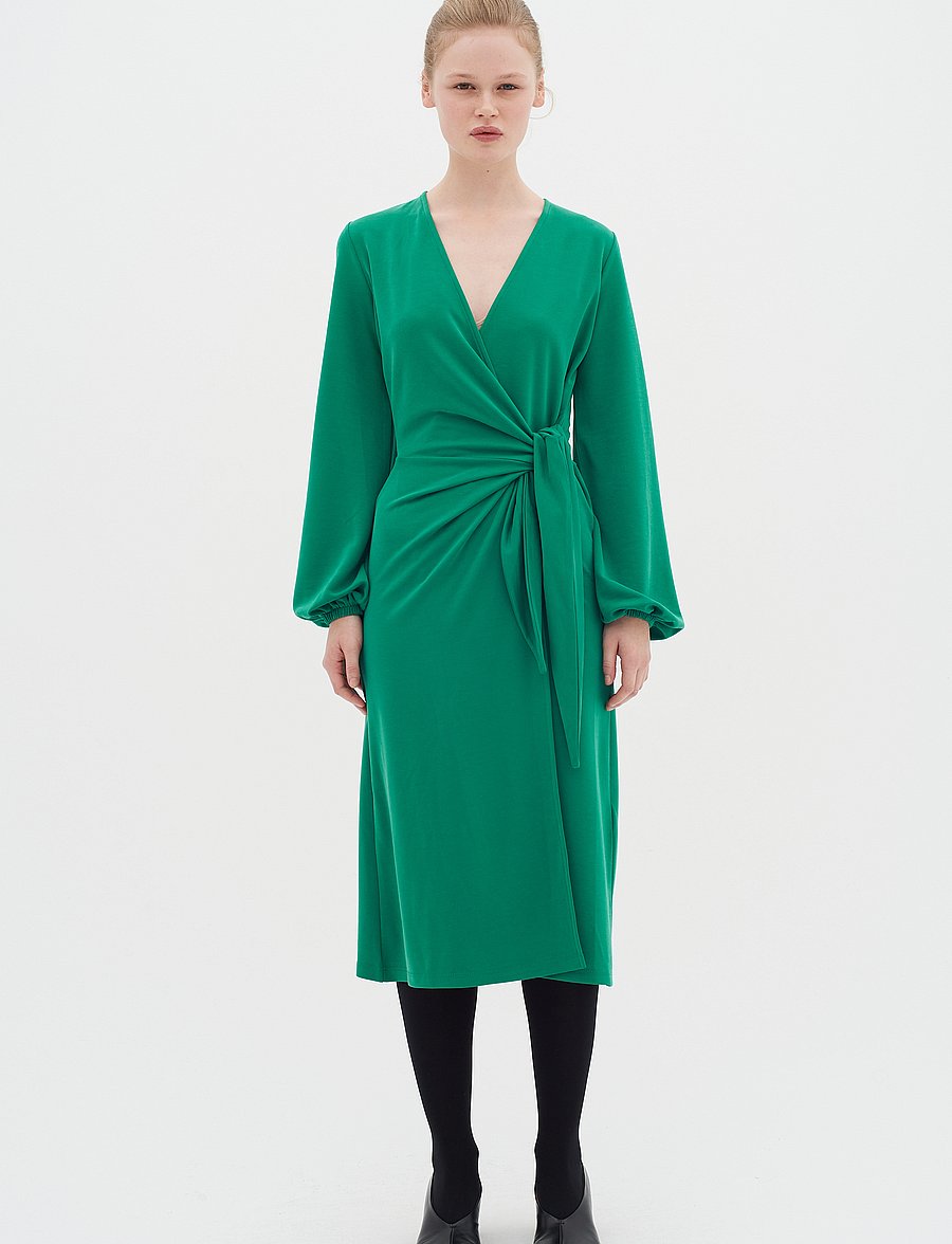 InWear - CatjaIW Wrap Dress - wickelkleider - emerald green - 0