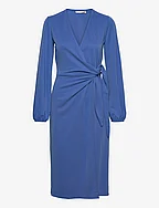 CatjaIW Wrap Dress - FALL BLUE