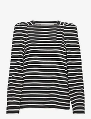 InWear - RubyIW Blouse - t-shirt & tops - black / whisper white - 0