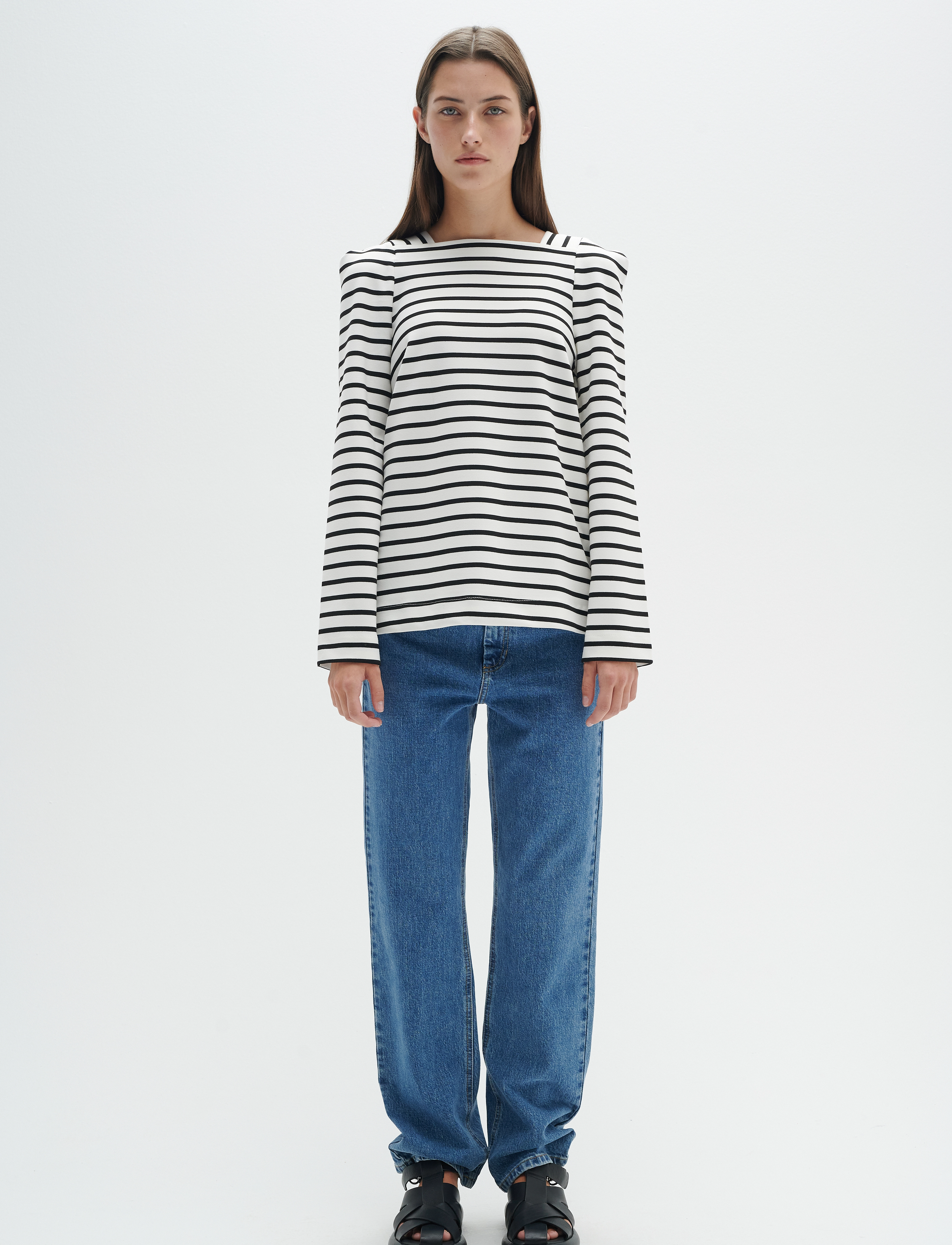 InWear - RubyIW Blouse - whisper white / black - 3