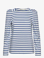 InWear - RubyIW Blouse - t-shirt & tops - whisper white / blue - 0