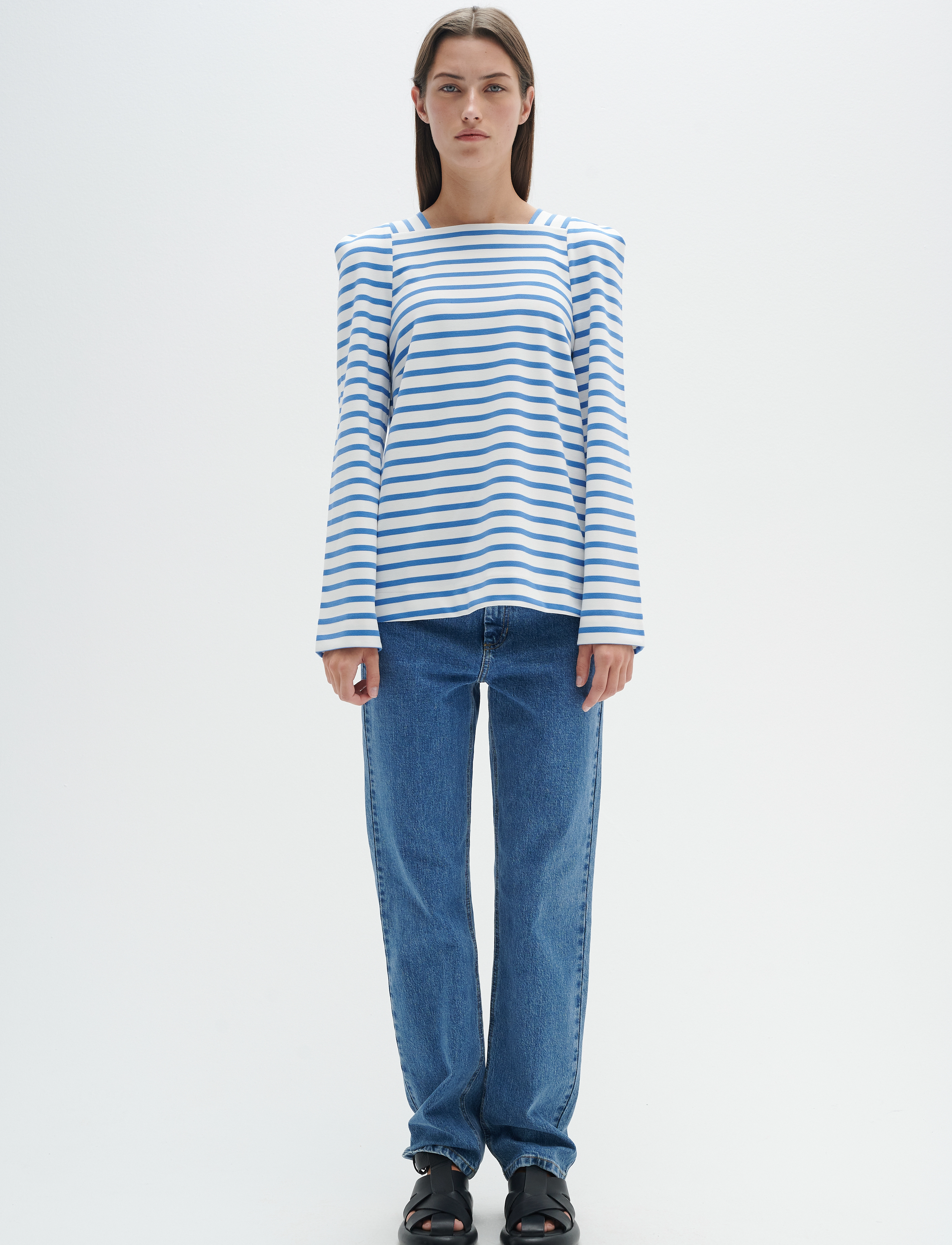InWear - RubyIW Blouse - whisper white / blue - 3