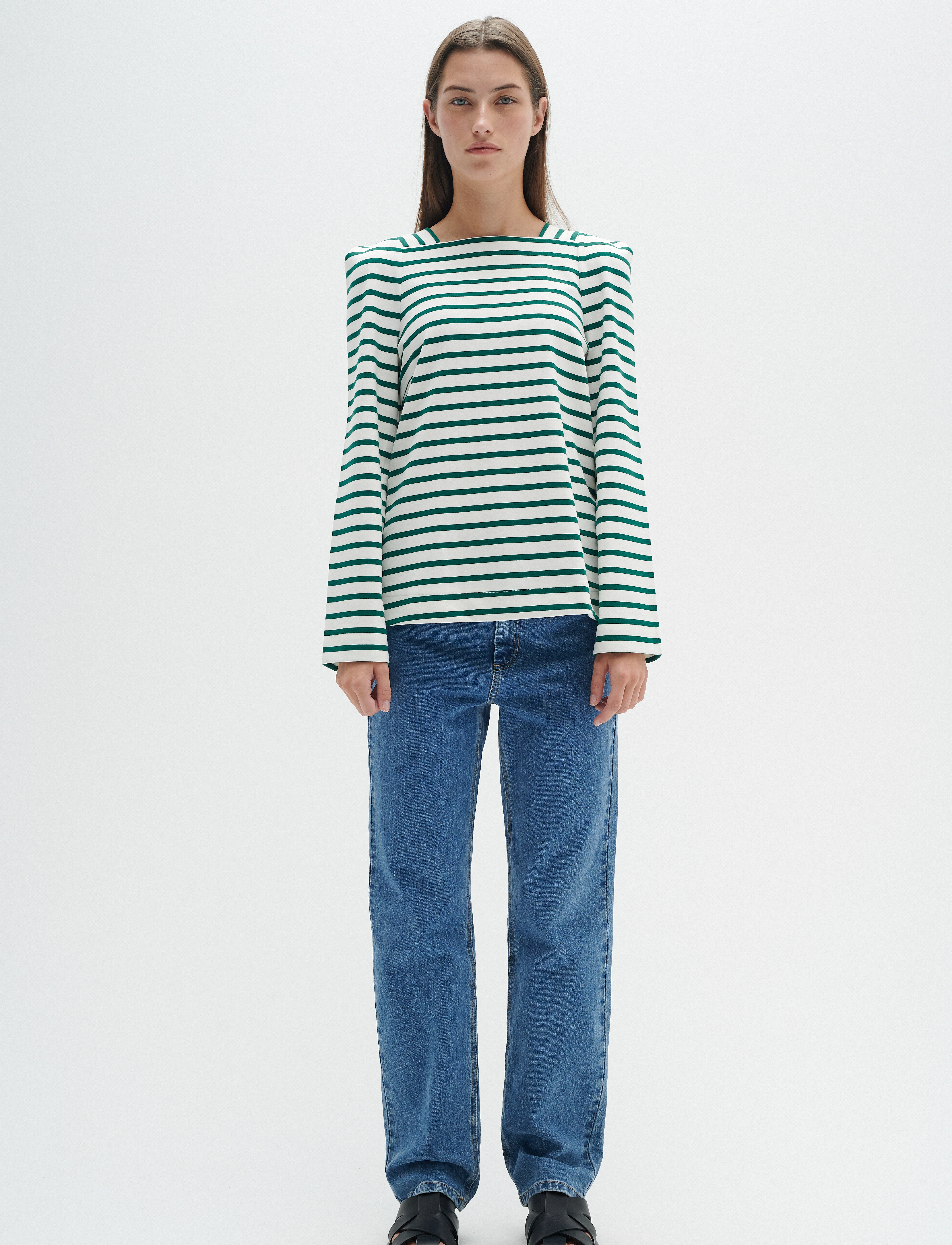 InWear - RubyIW Blouse - whisper white / green - 3