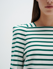 InWear - RubyIW Blouse - t-shirt & tops - whisper white / green - 5