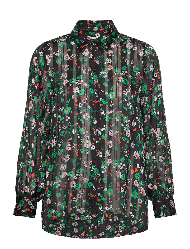 InWear - SeciaIW Shirt - langærmede skjorter - green multicolour flower - 1