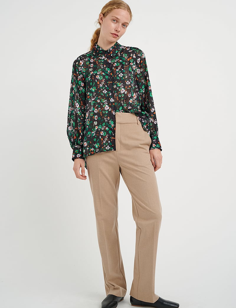 InWear - SeciaIW Shirt - langærmede skjorter - green multicolour flower - 3