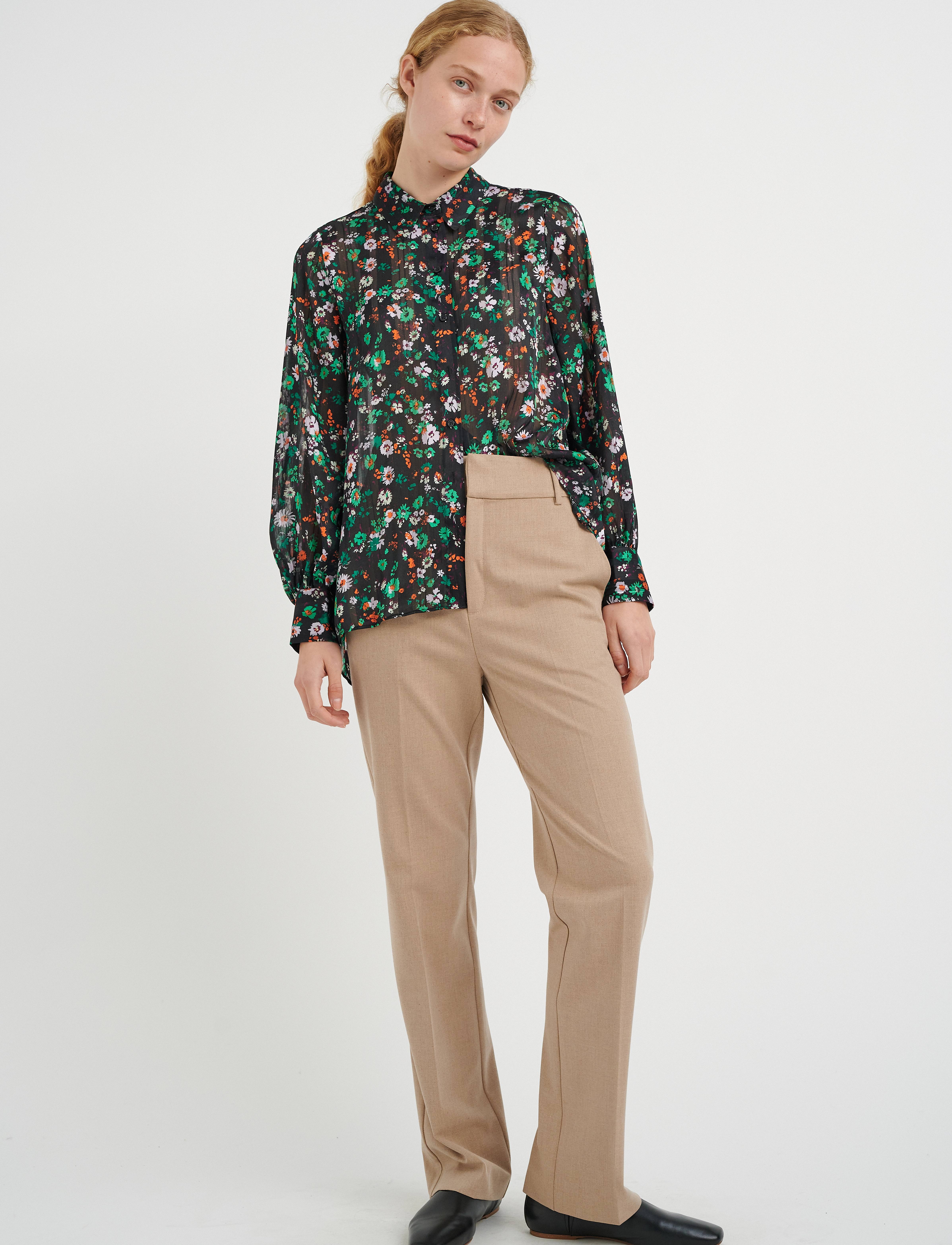 InWear - SeciaIW Shirt - langärmlige hemden - green multicolour flower - 3