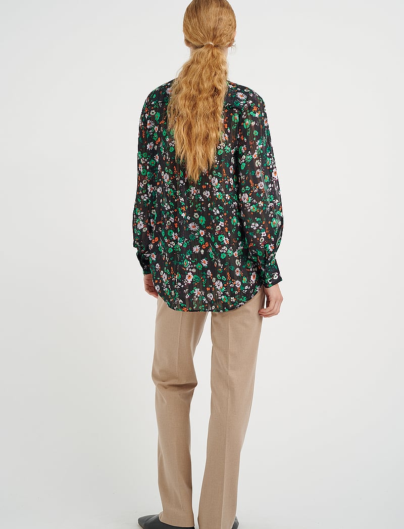 InWear - SeciaIW Shirt - langærmede skjorter - green multicolour flower - 4