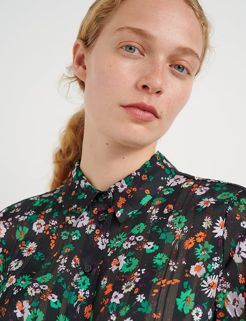 InWear - SeciaIW Shirt - langærmede skjorter - green multicolour flower - 5