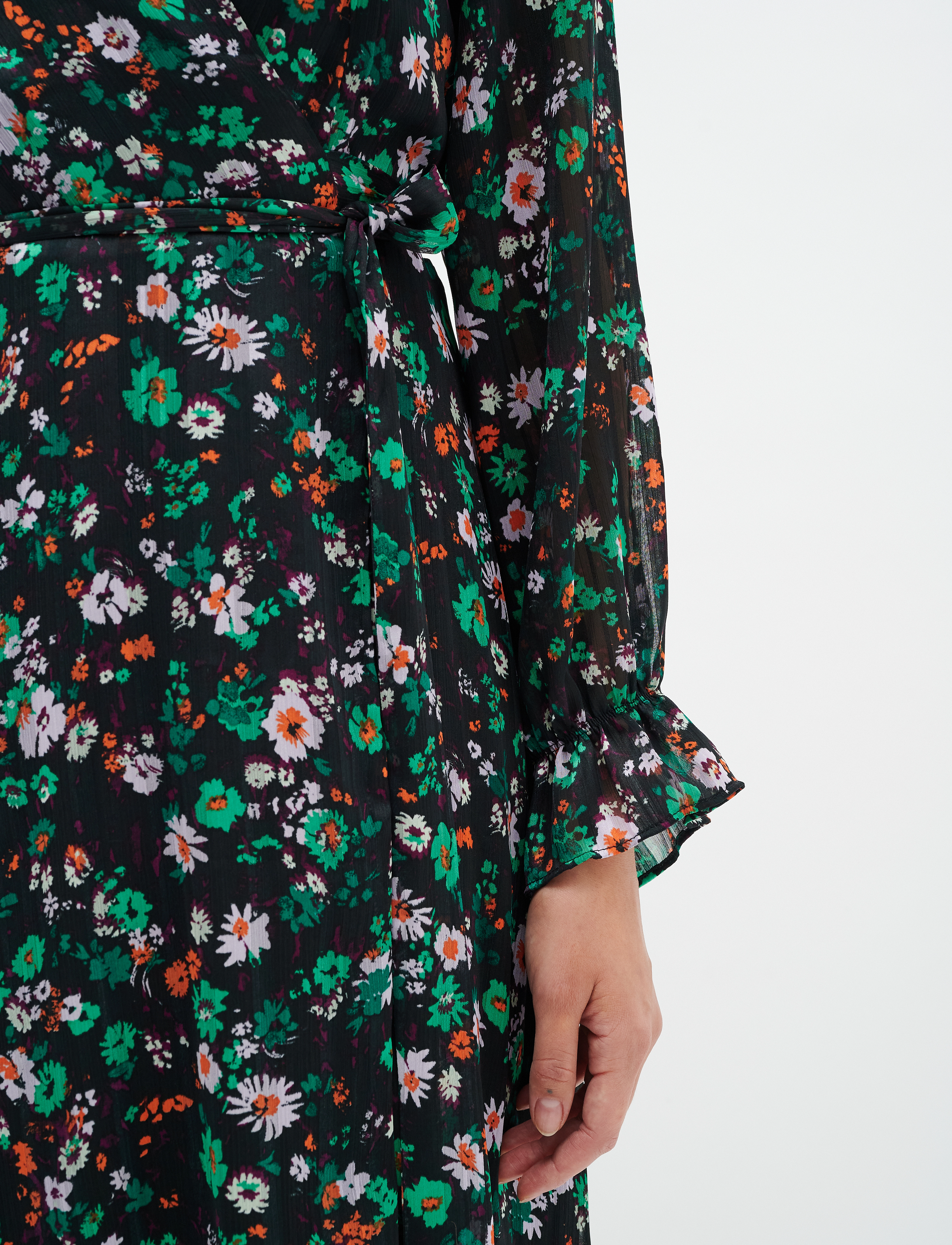 InWear - SeciaIW Wrap Dress - green multicolour flower - 5