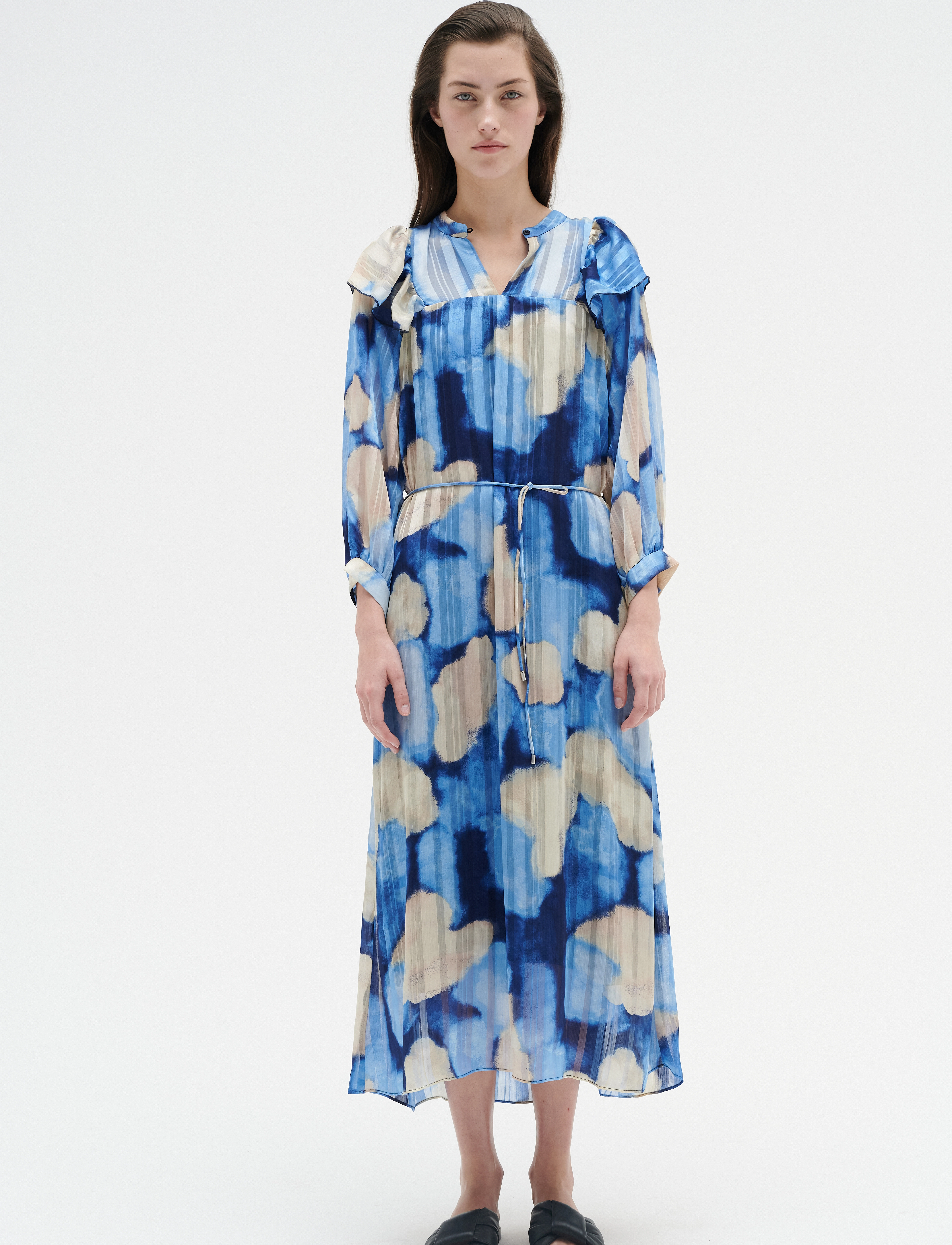 InWear - SeciaIW Long Dress - blue thunder sky - 3