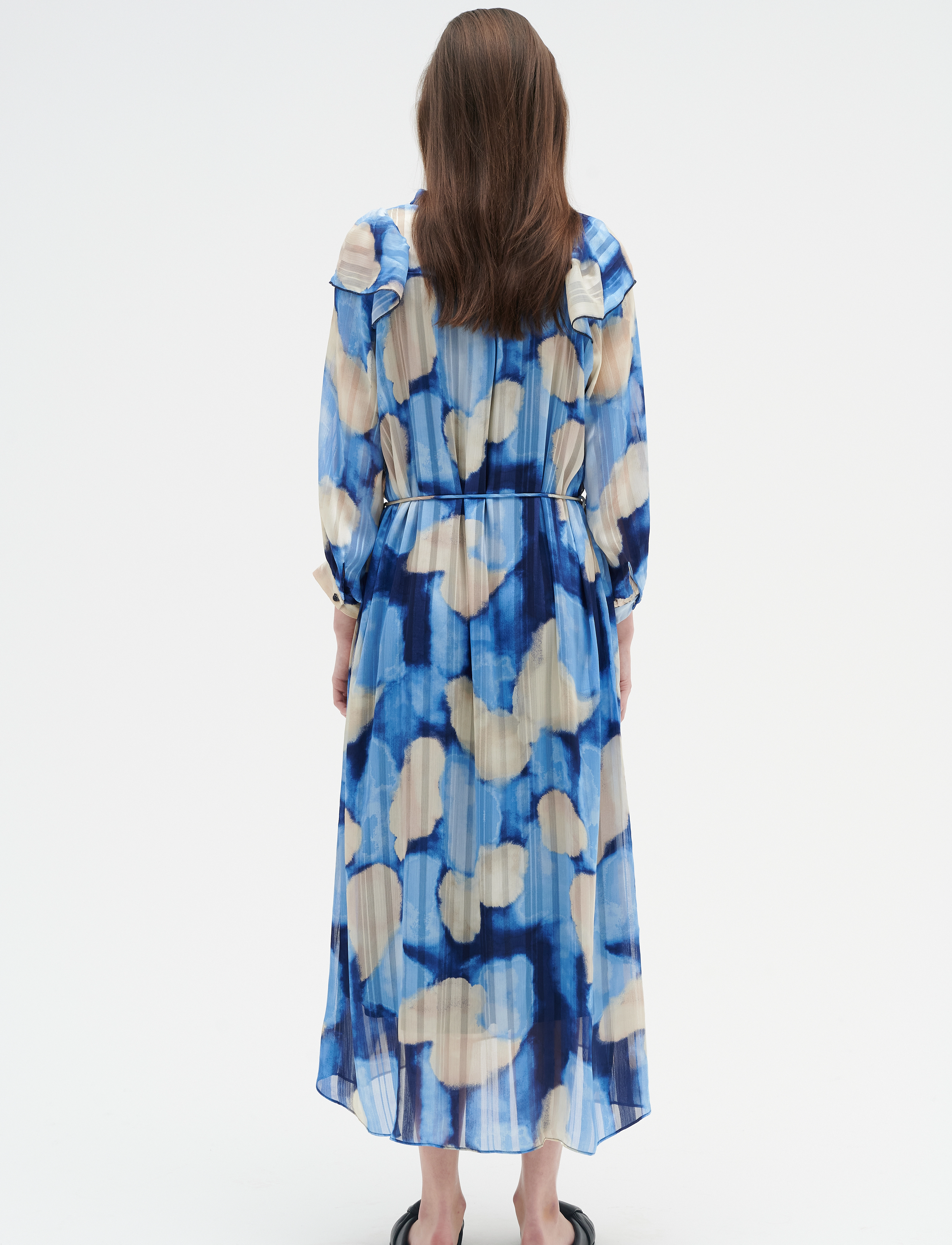 InWear - SeciaIW Long Dress - blue thunder sky - 4