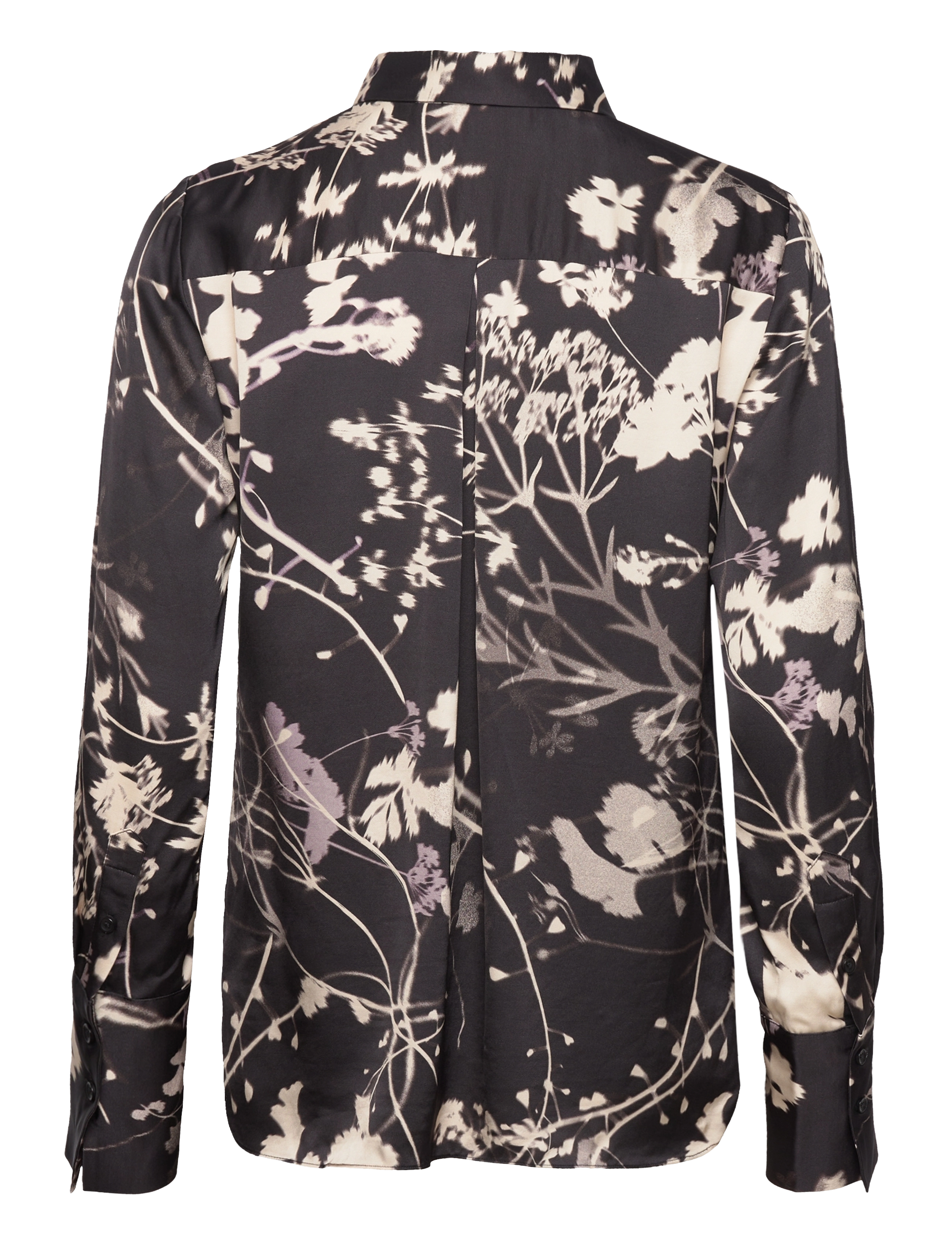 InWear - SelimaIW Shirt - black flower silhouette - 1