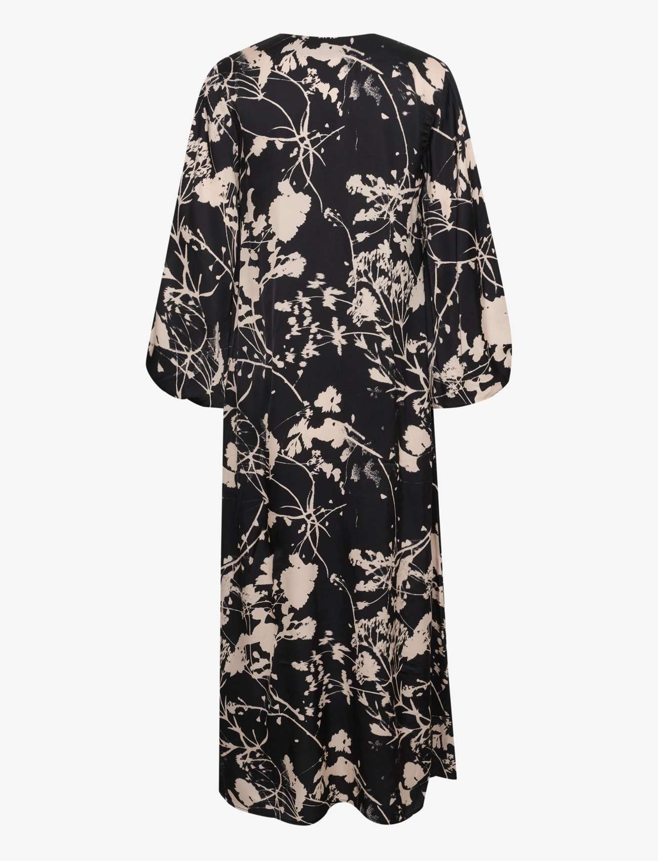 InWear - SelimaIW Dress - black flower silhouette - 2