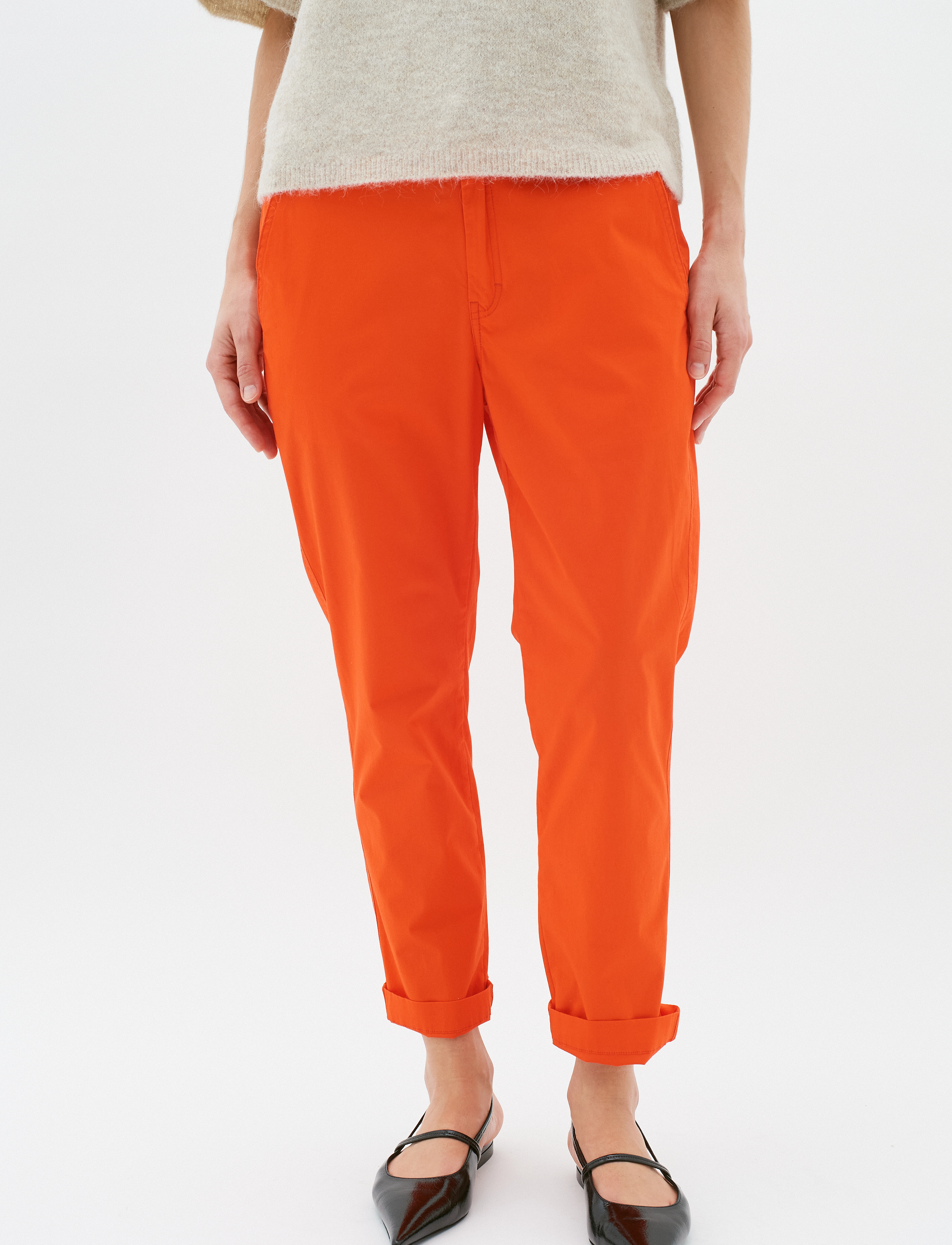 InWear Annaleeiw Nolona Pants, 34, Orange, Bukser > Chinos, Dame