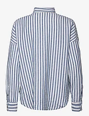 InWear - AmosIW Kiko Shirt - langermede skjorter - blue stripes - 1