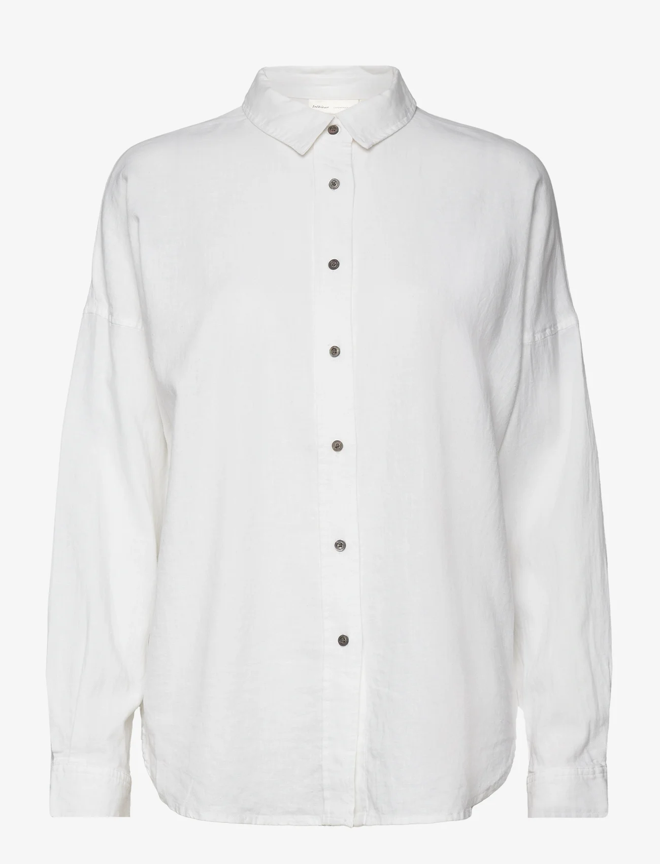 InWear - AmosIW Kiko Shirt - langärmlige hemden - pure white - 0