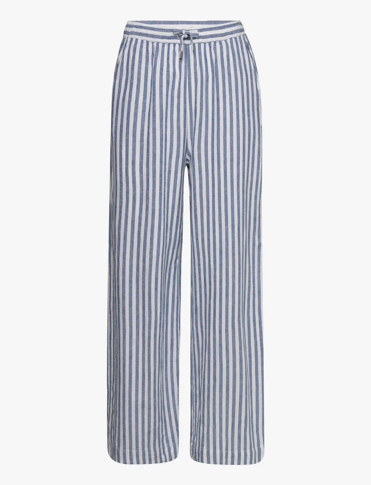 InWear - AmosIW Pants - lininės kelnės - blue stripes - 0