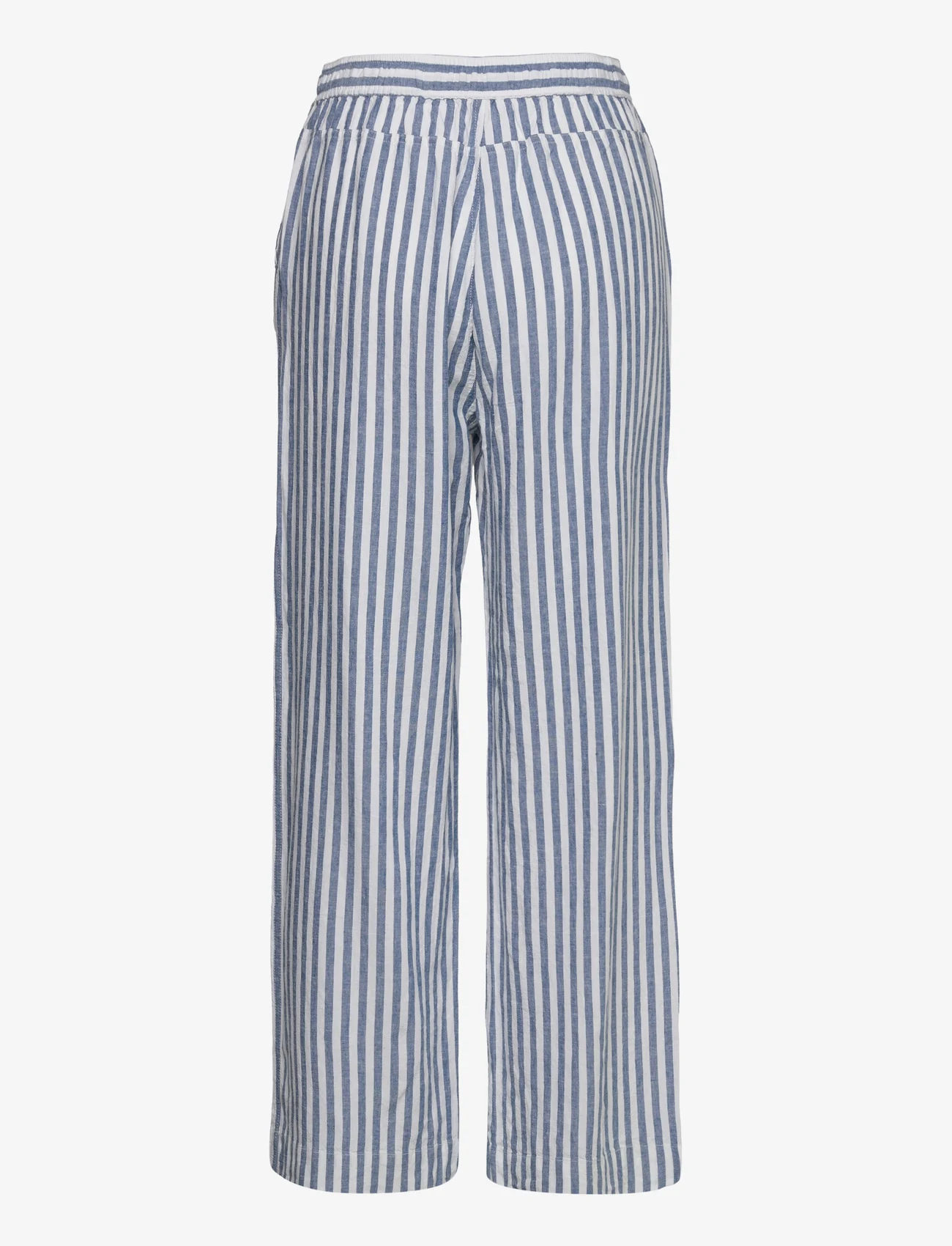 InWear - AmosIW Pants - linbukser - blue stripes - 1
