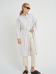 InWear - AkiraIW Dress - skjortklänningar - neutral stripes - 3