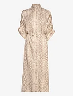 DwynIW Dress - NEUTRAL OVERSIZED SNAKE