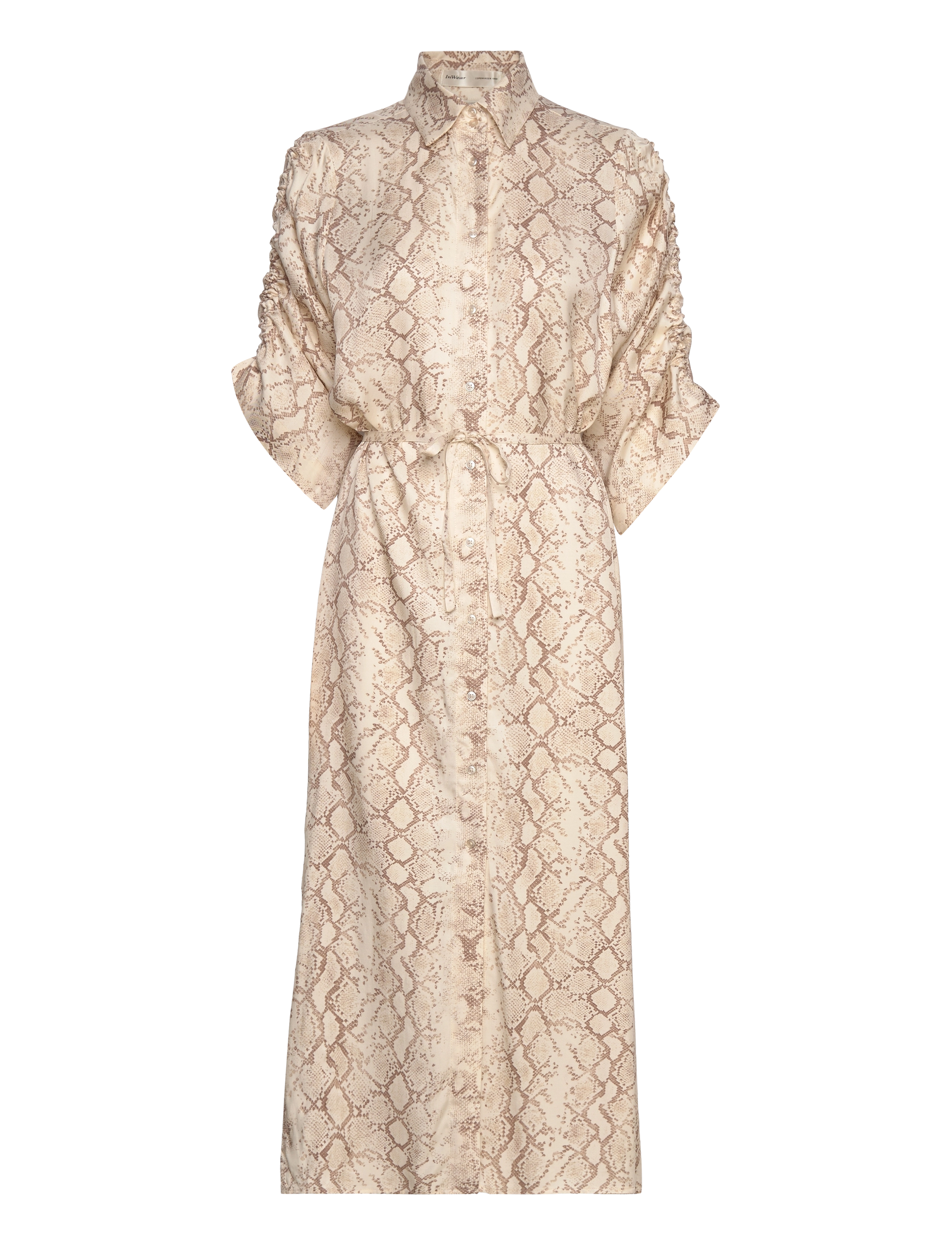 InWear DwynIW Dress - Kläder - NEUTRAL OVERSIZED SNAKE / cream