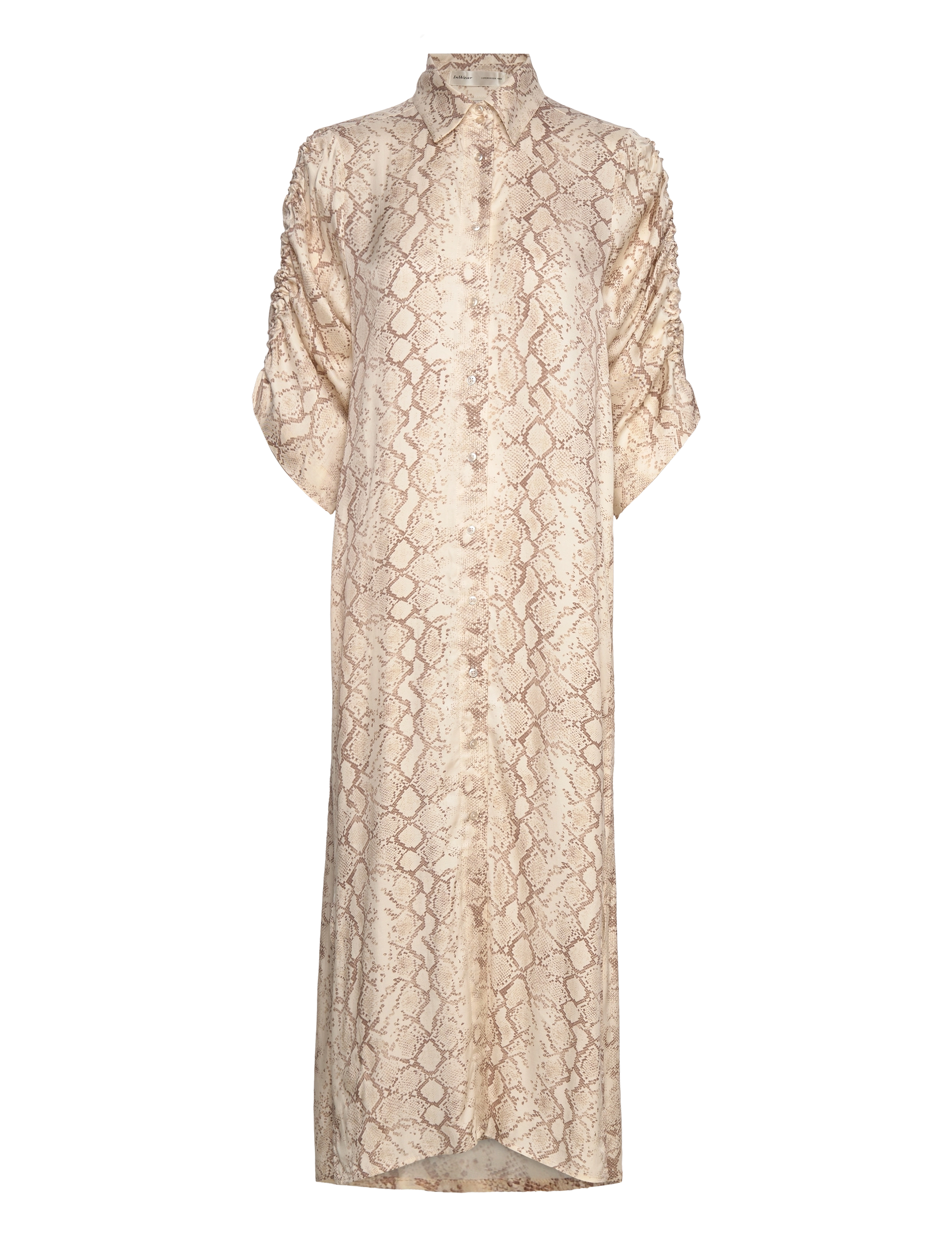 InWear - DwynIW Dress - shirt dresses - neutral oversized snake - 3