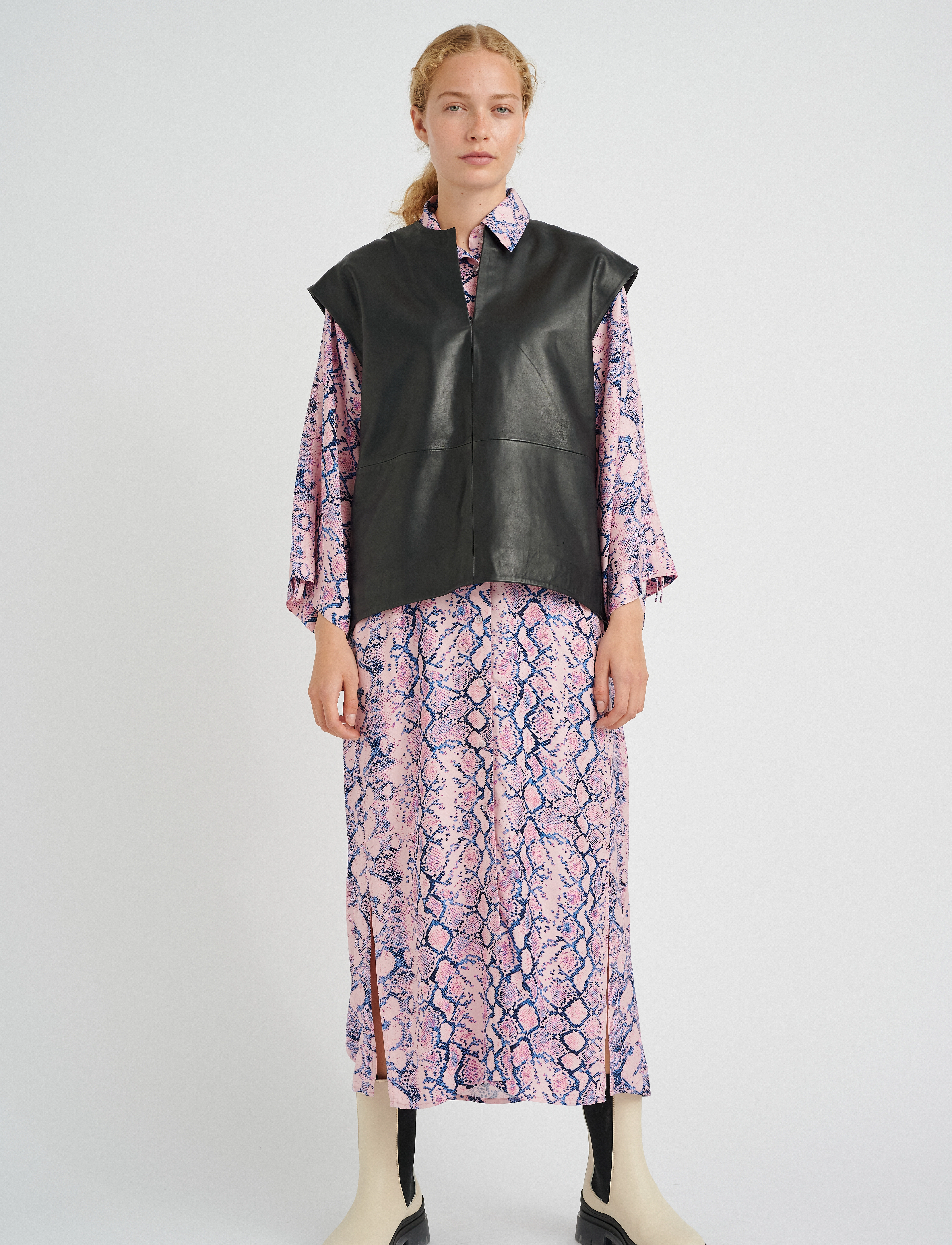 InWear DwynIW Dress - Kjoler - PINK OVERSIZED SNAKE / purple
