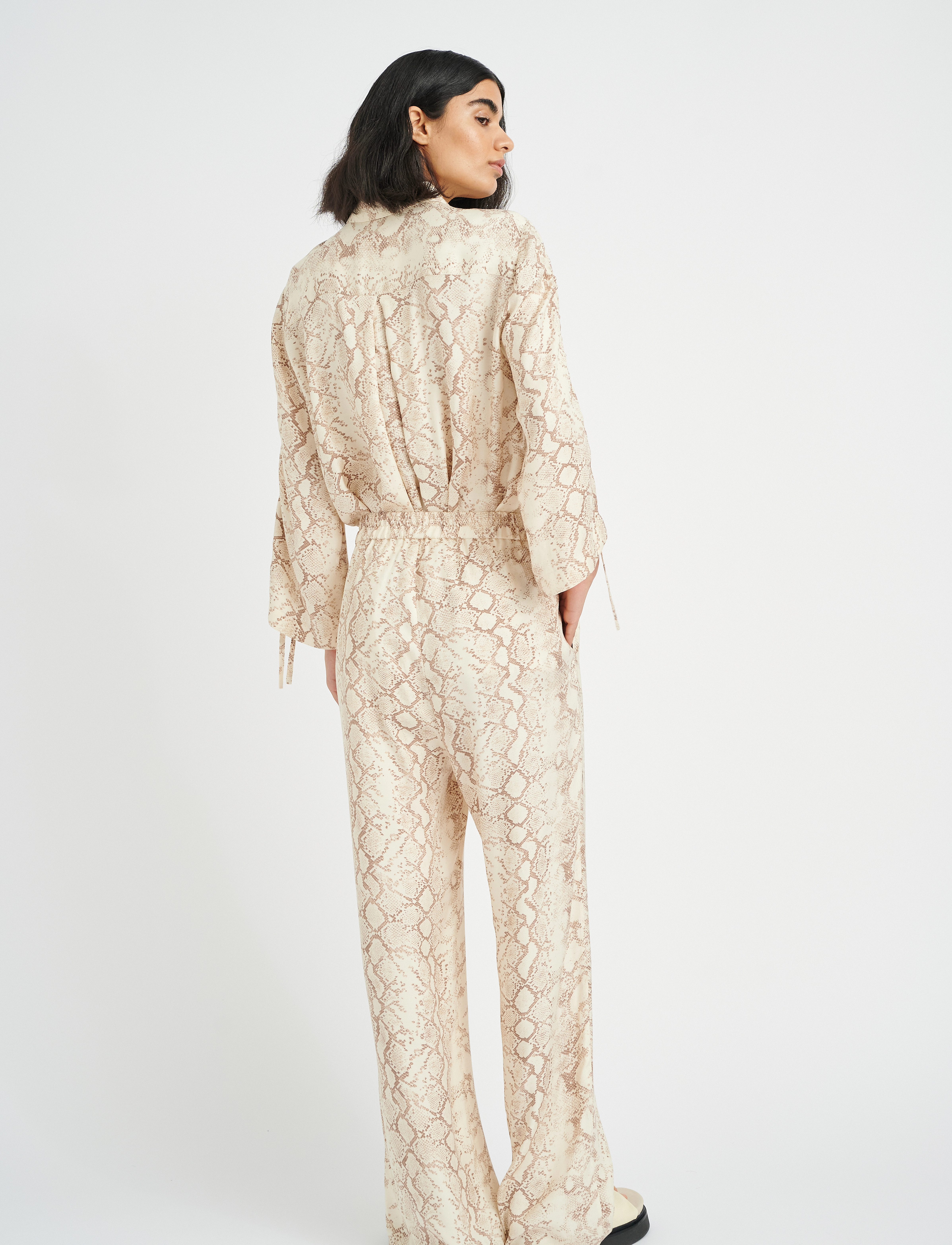 InWear - DwynIW Pant - hose mit geradem bein - neutral oversized snake - 3