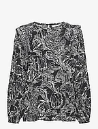 DamaraIW Blouse - GRAPHIC ABSTRACT BUTTERFLY