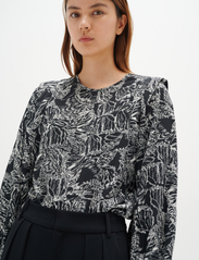 InWear - DamaraIW Blouse - long-sleeved blouses - graphic abstract butterfly - 2