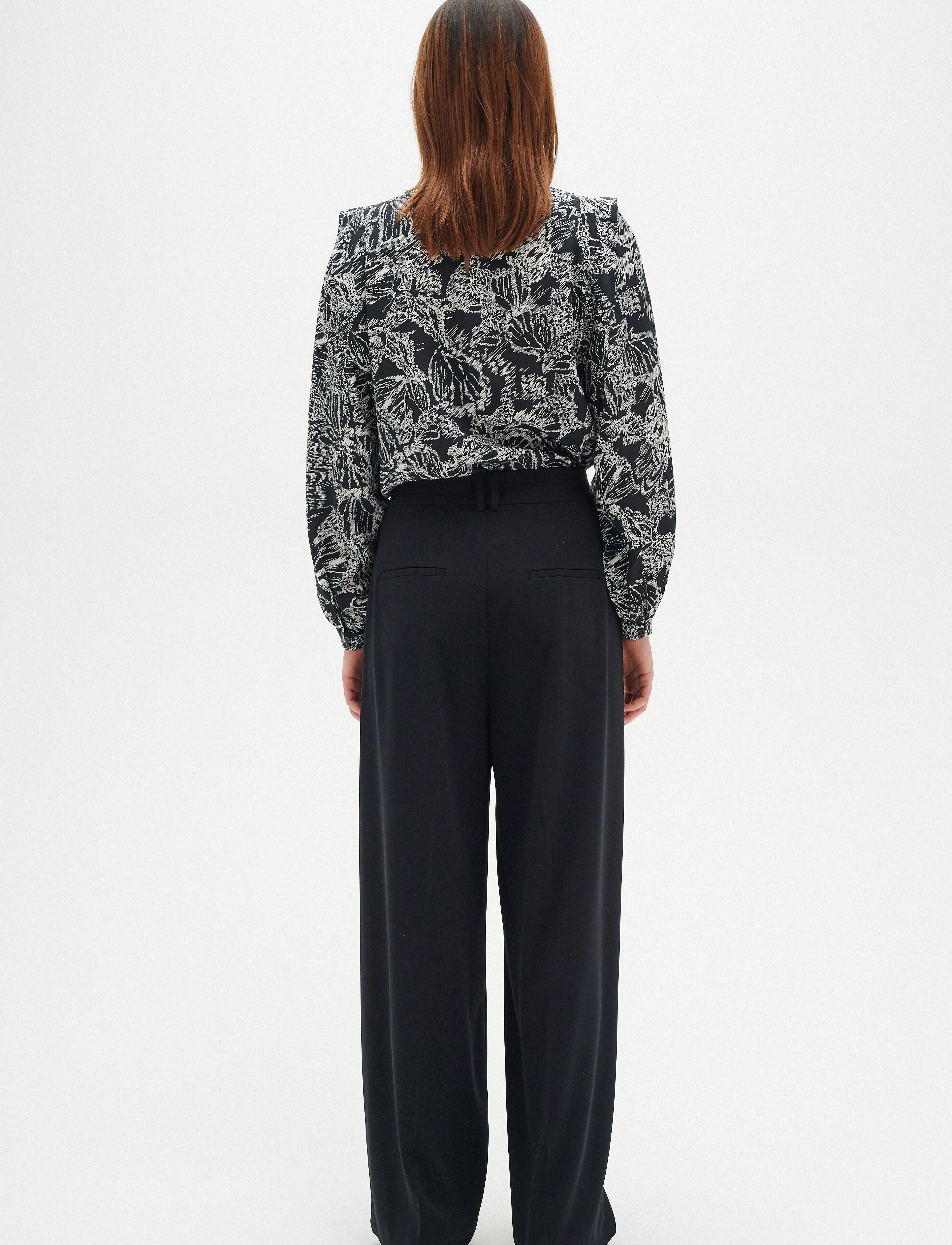 InWear - DamaraIW Blouse - long sleeved blouses - graphic abstract butterfly - 4