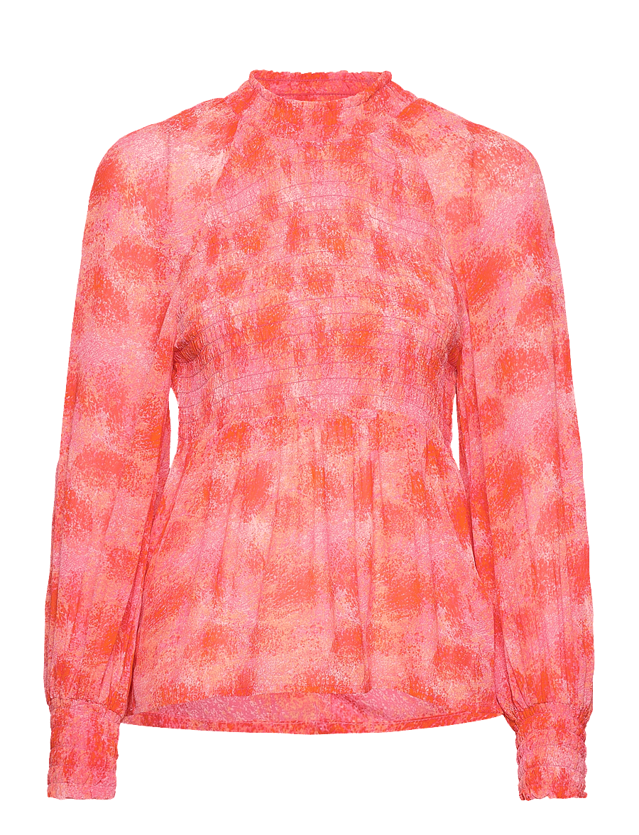InWear - DavilaIW Blouse - langärmlige blusen - pink dancing wall - 0