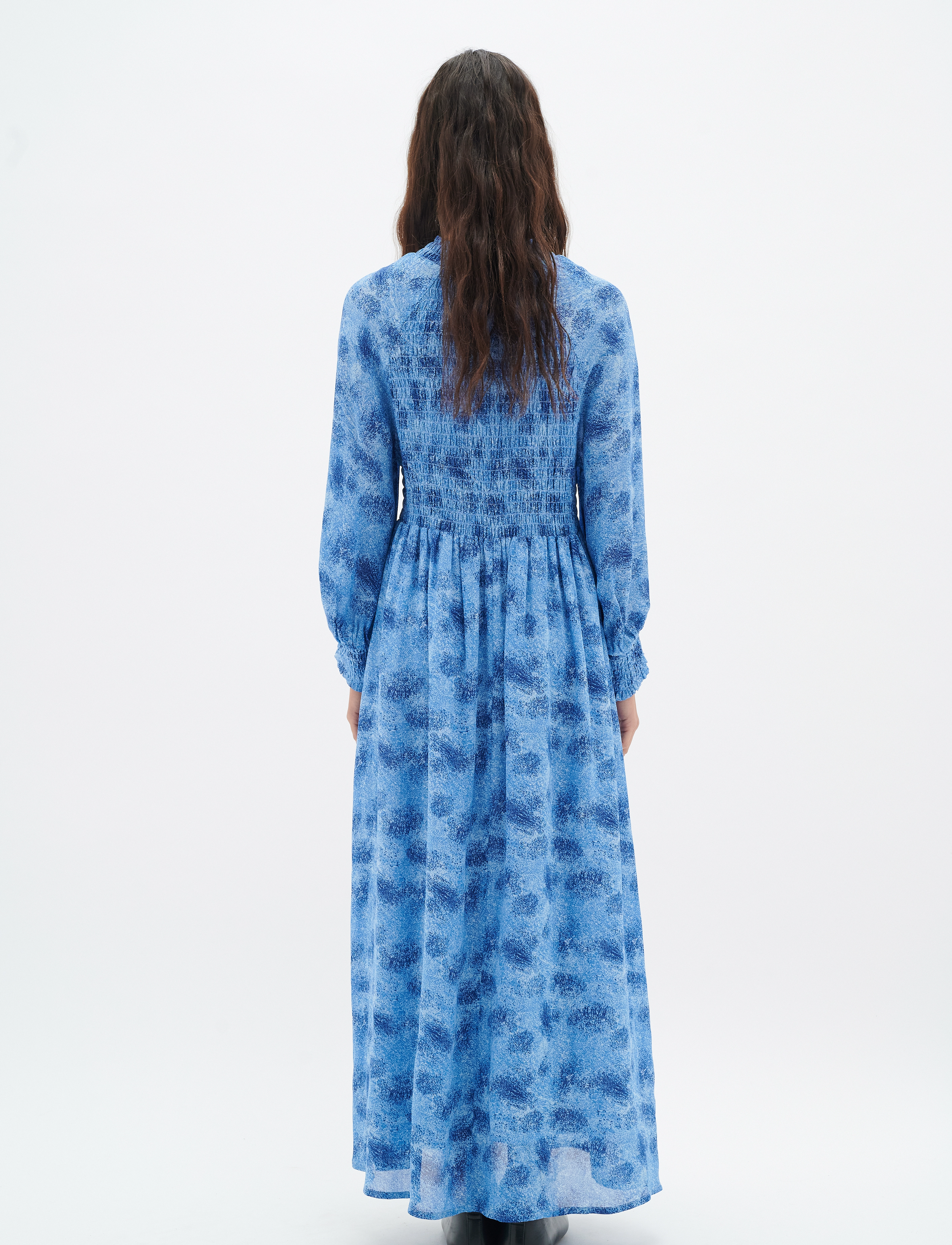 InWear - DavilaIW Long Dress - maxi kjoler - blue dancing wall - 4