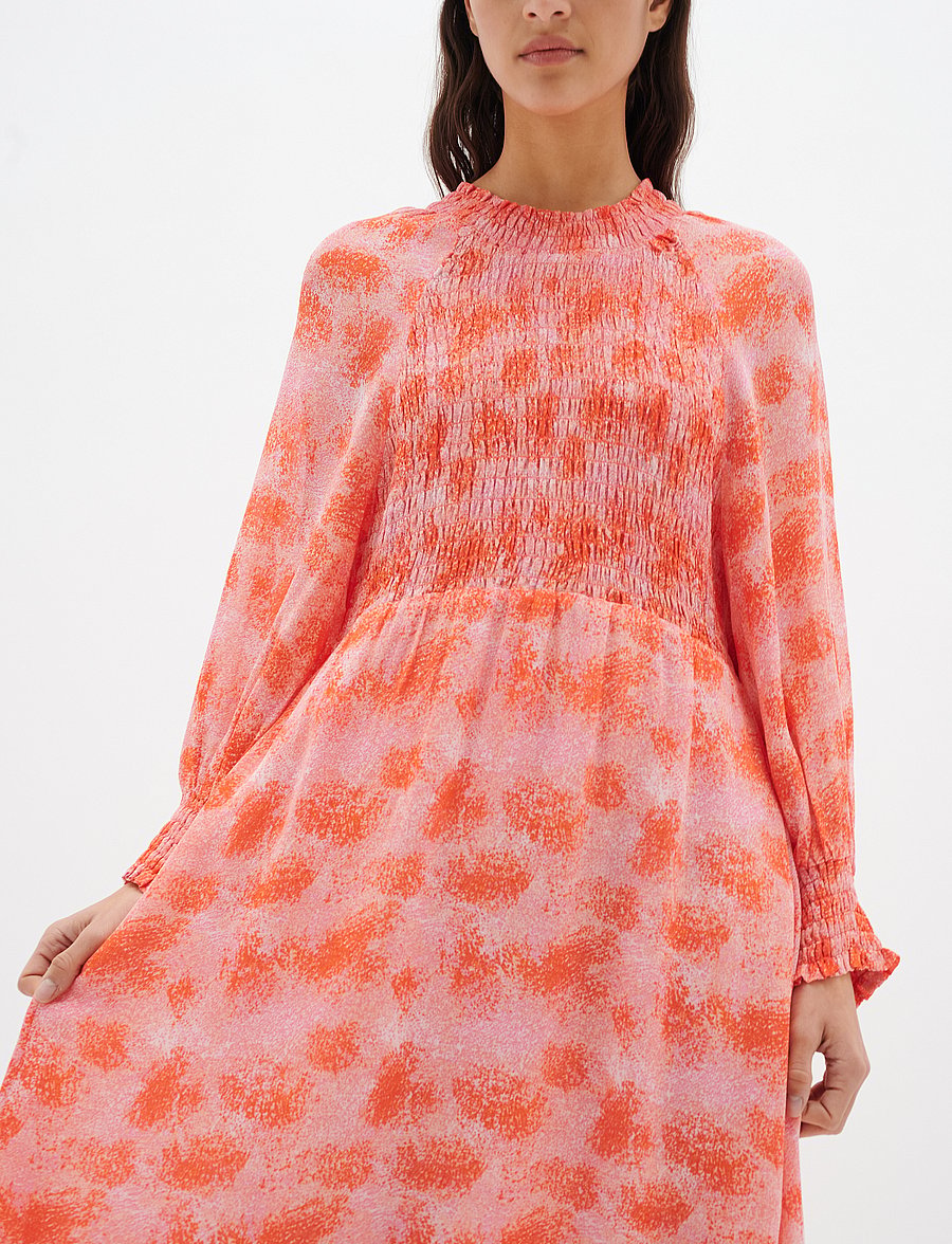 InWear - DavilaIW Long Dress - maxi dresses - pink dancing wall - 0