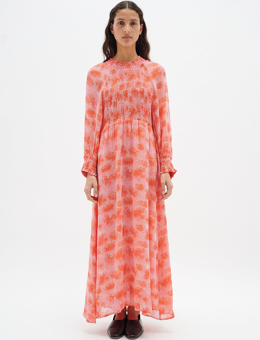 InWear - DavilaIW Long Dress - maxi dresses - pink dancing wall - 3
