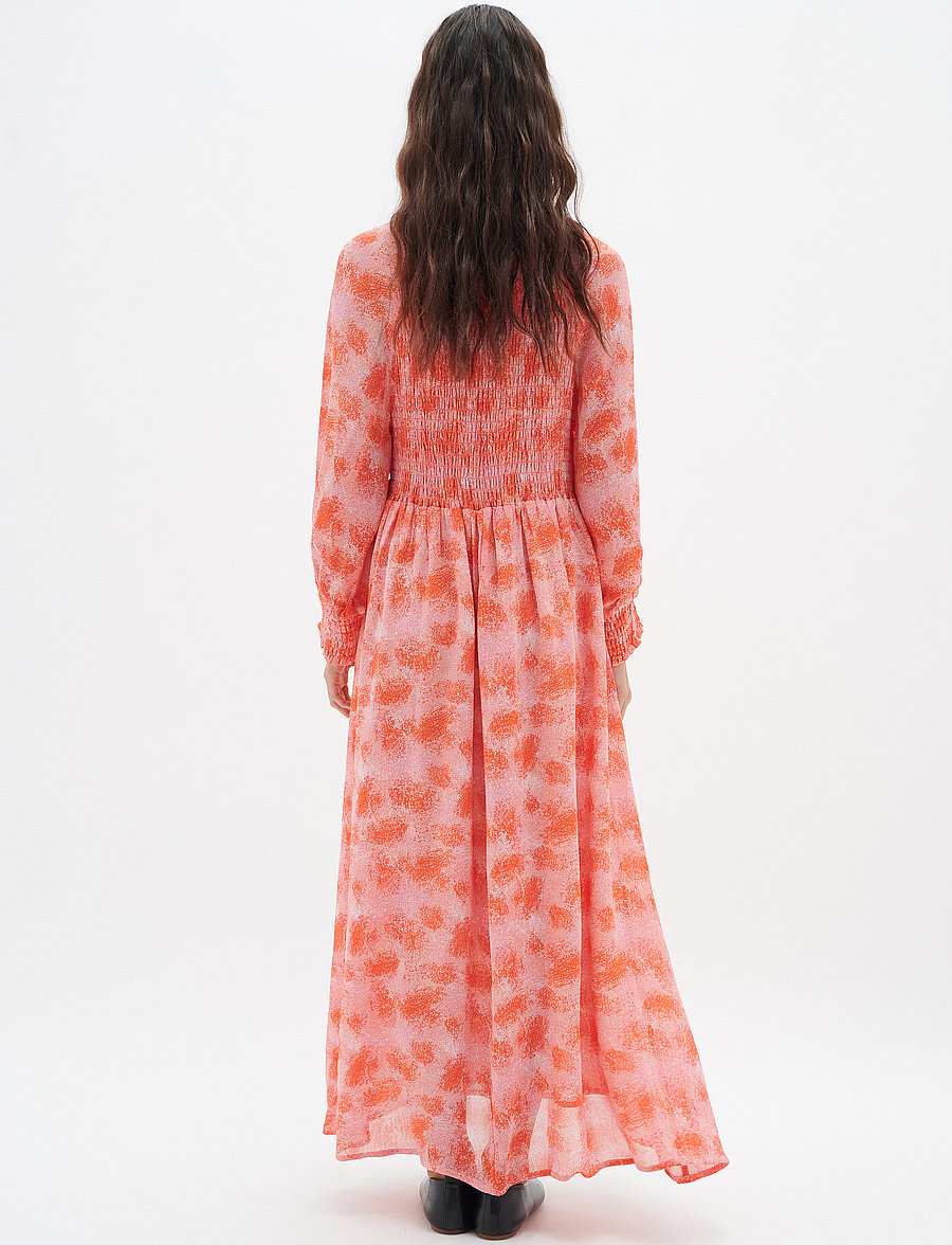 InWear - DavilaIW Long Dress - maxi dresses - pink dancing wall - 4